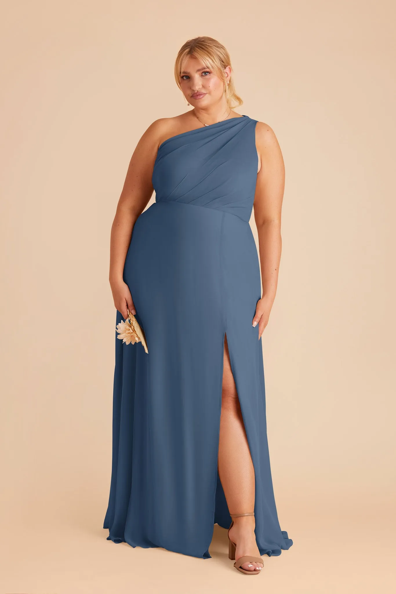 Kira Chiffon Dress With Slit - Twilight sold by Birdy Grey product image thumbnail 2