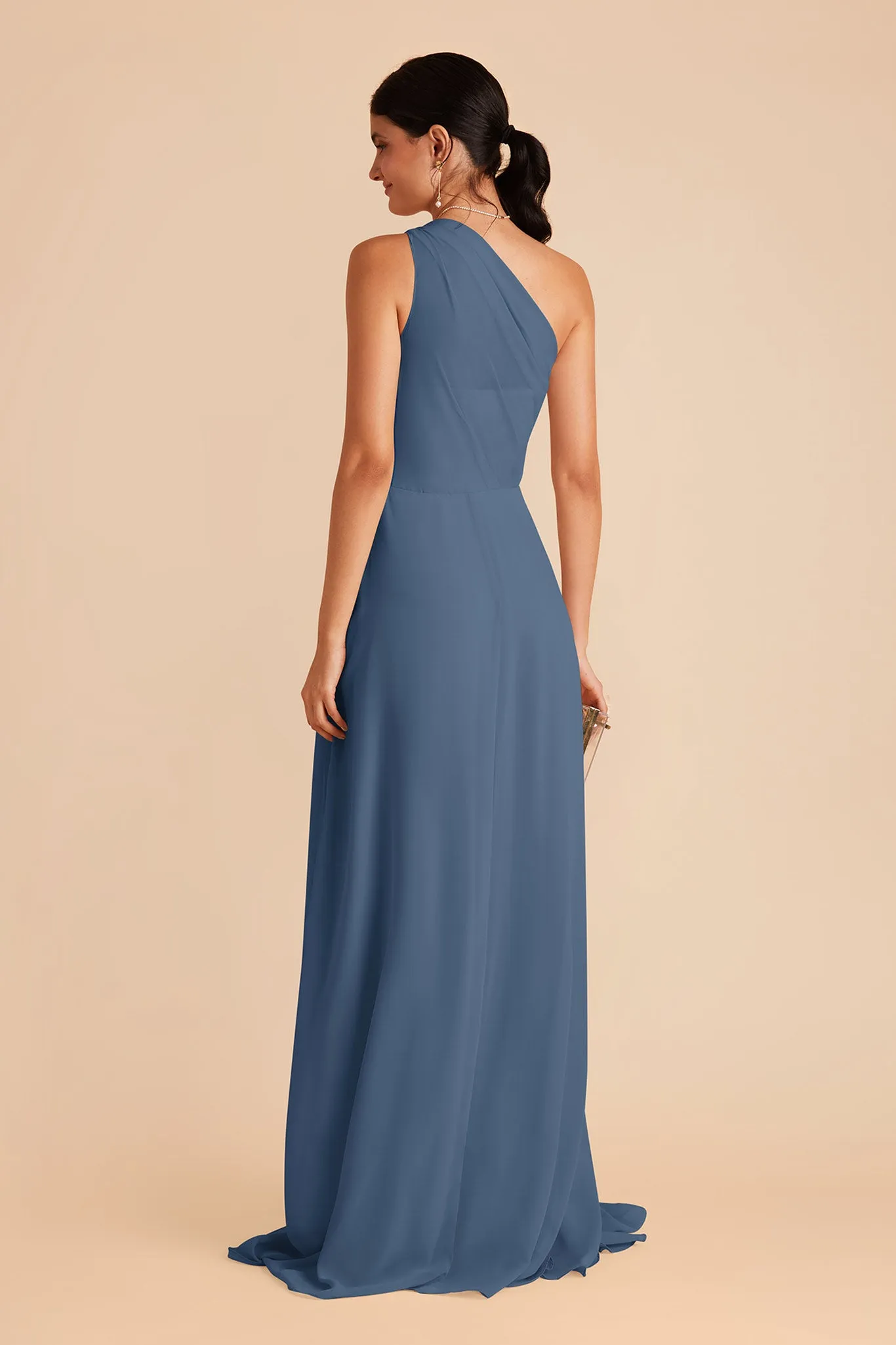 Kira Chiffon Dress With Slit - Twilight sold by Birdy Grey product image thumbnail 5