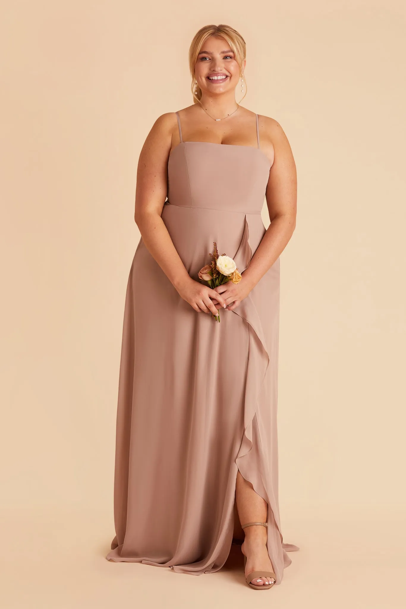 Winnie Chiffon Dress - Taupe sold by Birdy Grey product image thumbnail 2