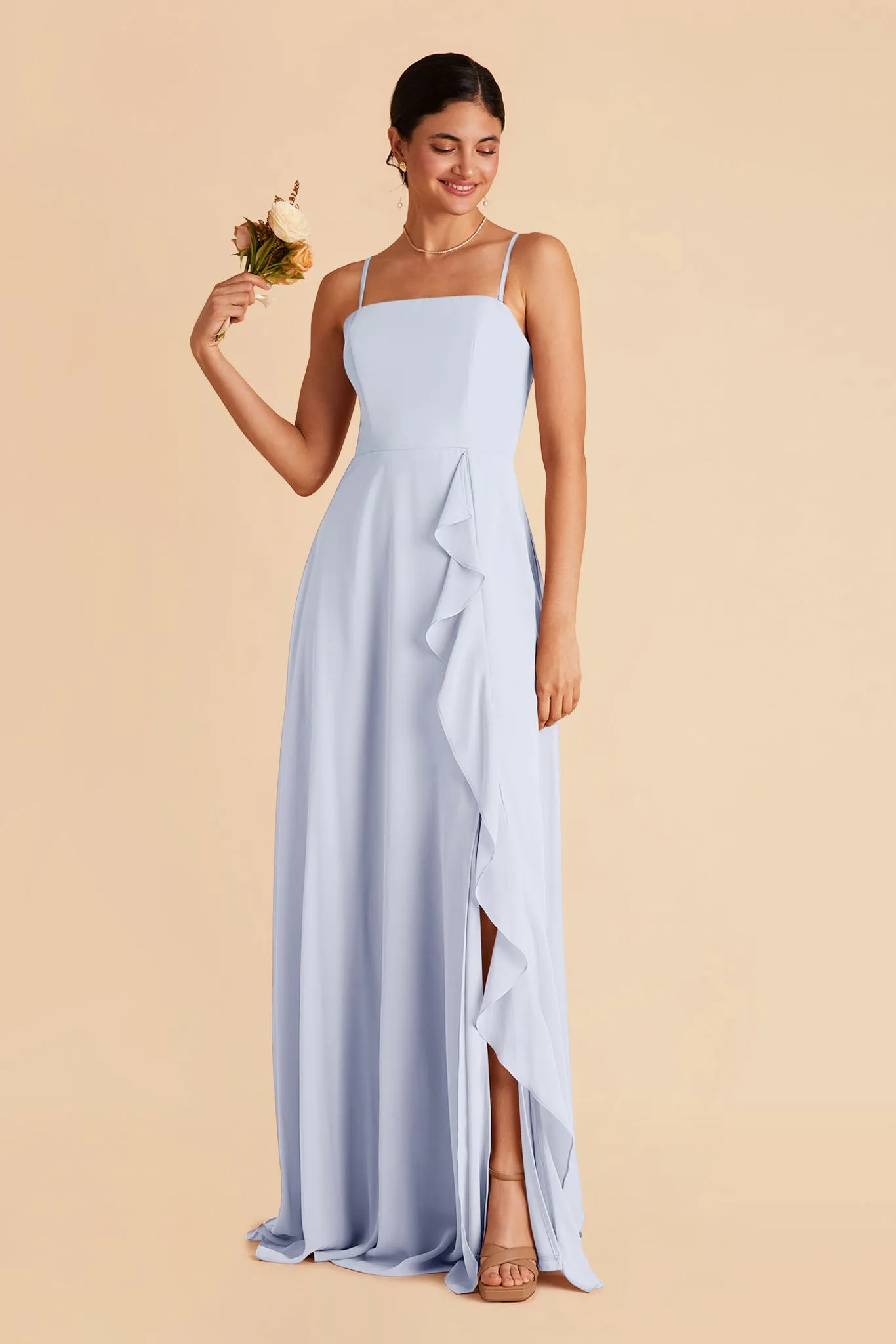 Winnie Chiffon Dress - Ice Blue sold by Birdy Grey product image thumbnail 3