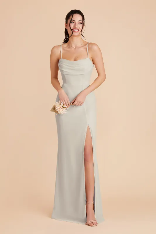 Mira Chiffon Dress - Dove Gray made by Birdy Grey