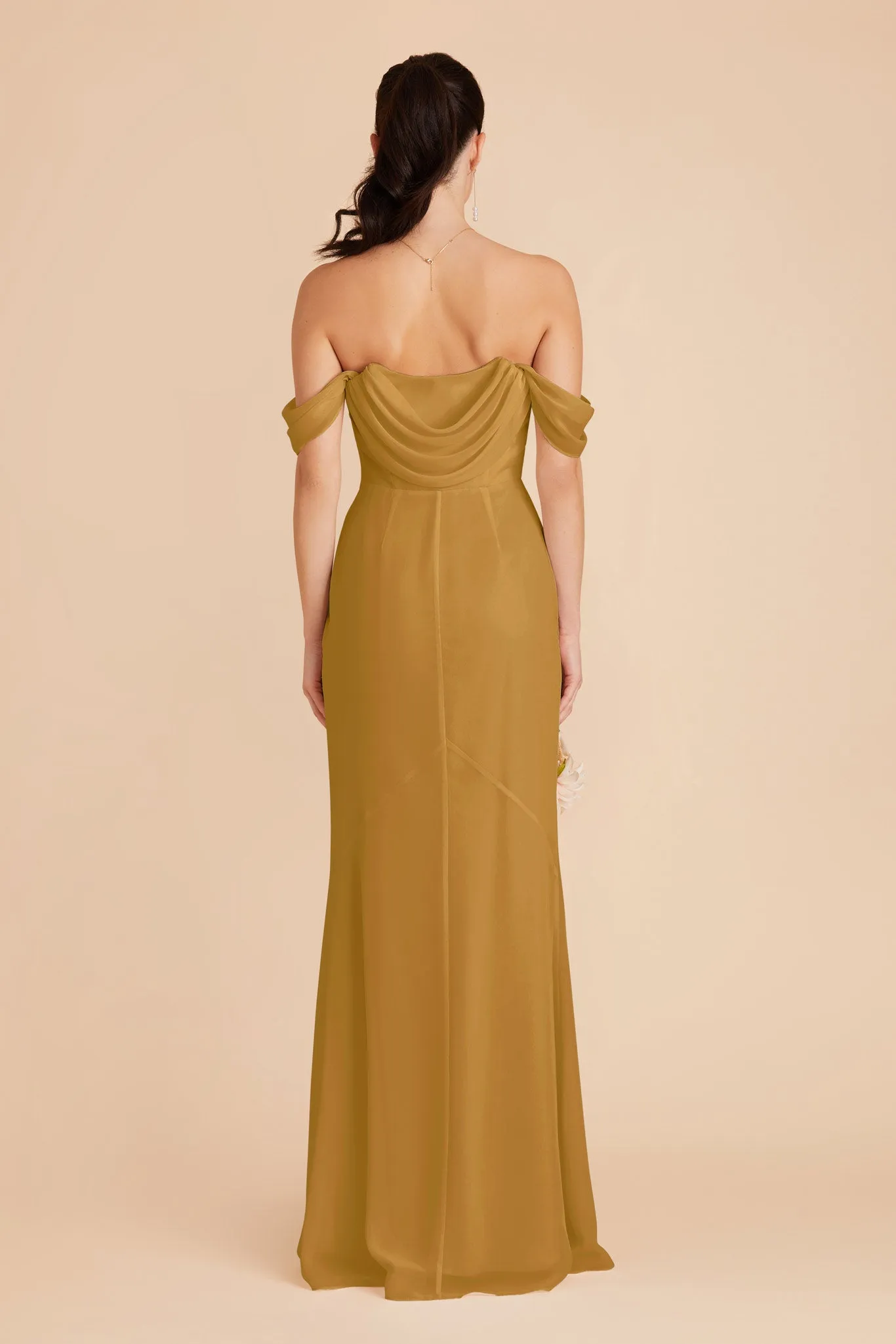 Mira Chiffon Dress - Marigold sold by Birdy Grey product image thumbnail 5