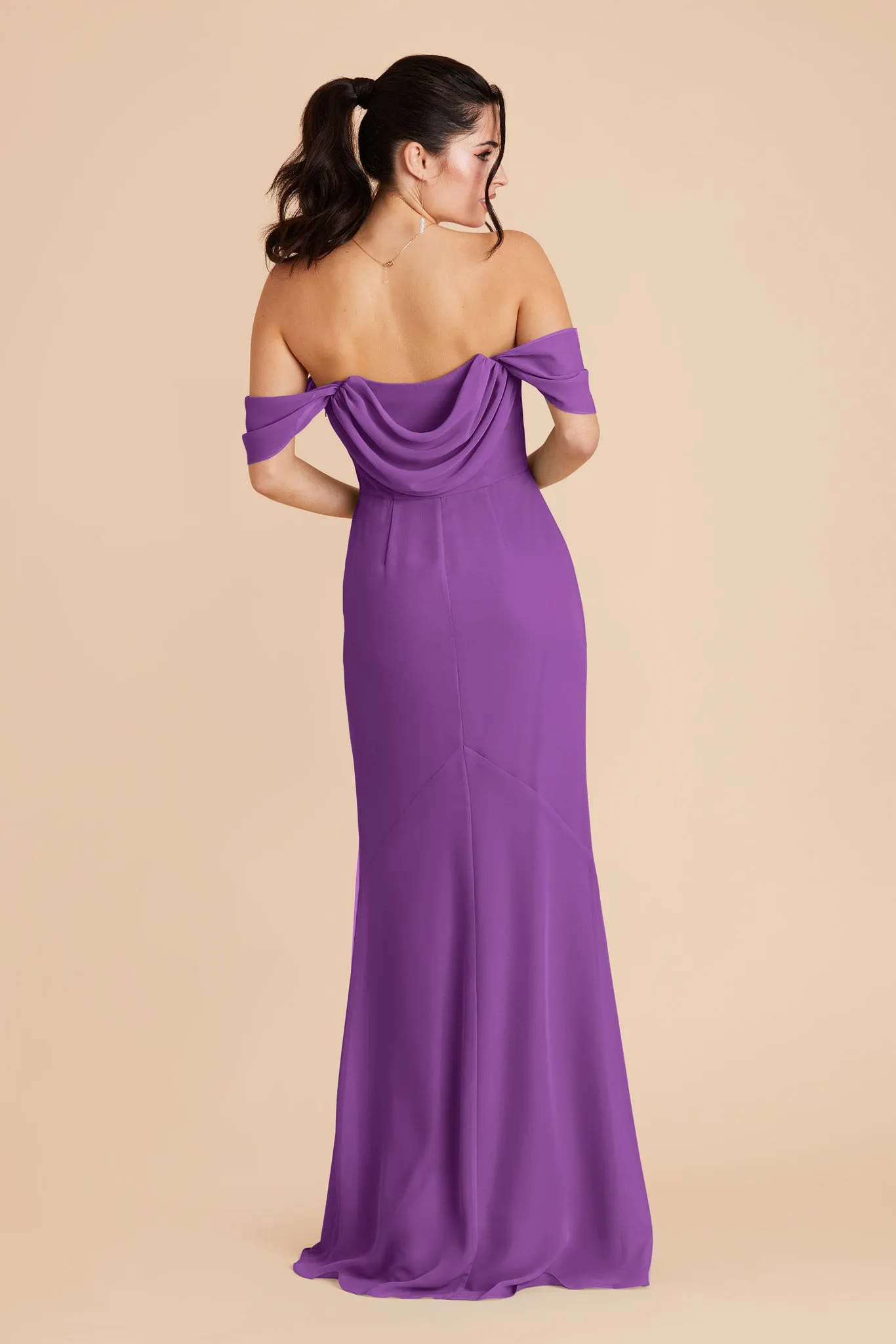 Mira Chiffon Dress - Amethyst sold by Birdy Grey product image thumbnail 4