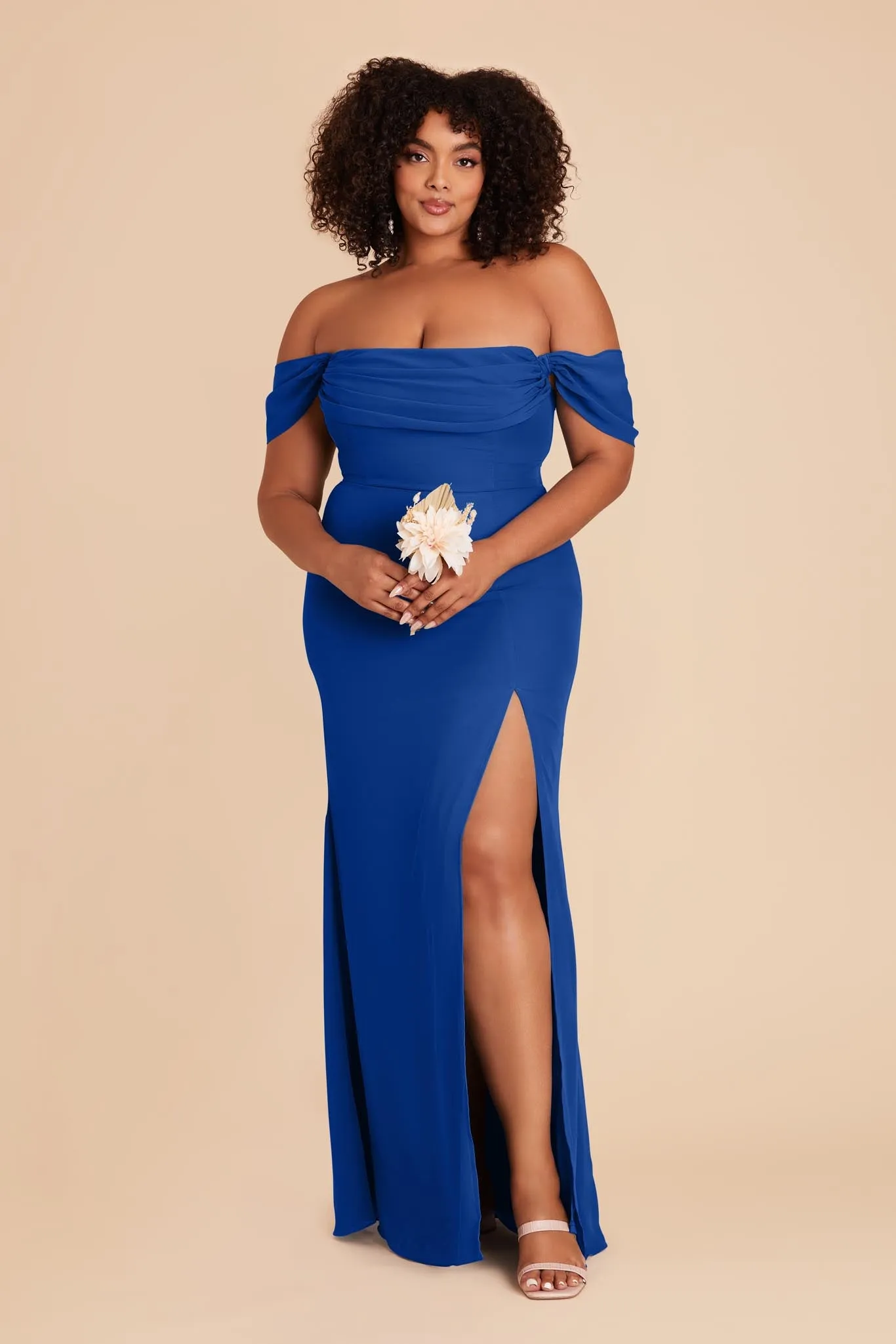 Mira Chiffon Dress - Cobalt Blue sold by Birdy Grey product image thumbnail 2