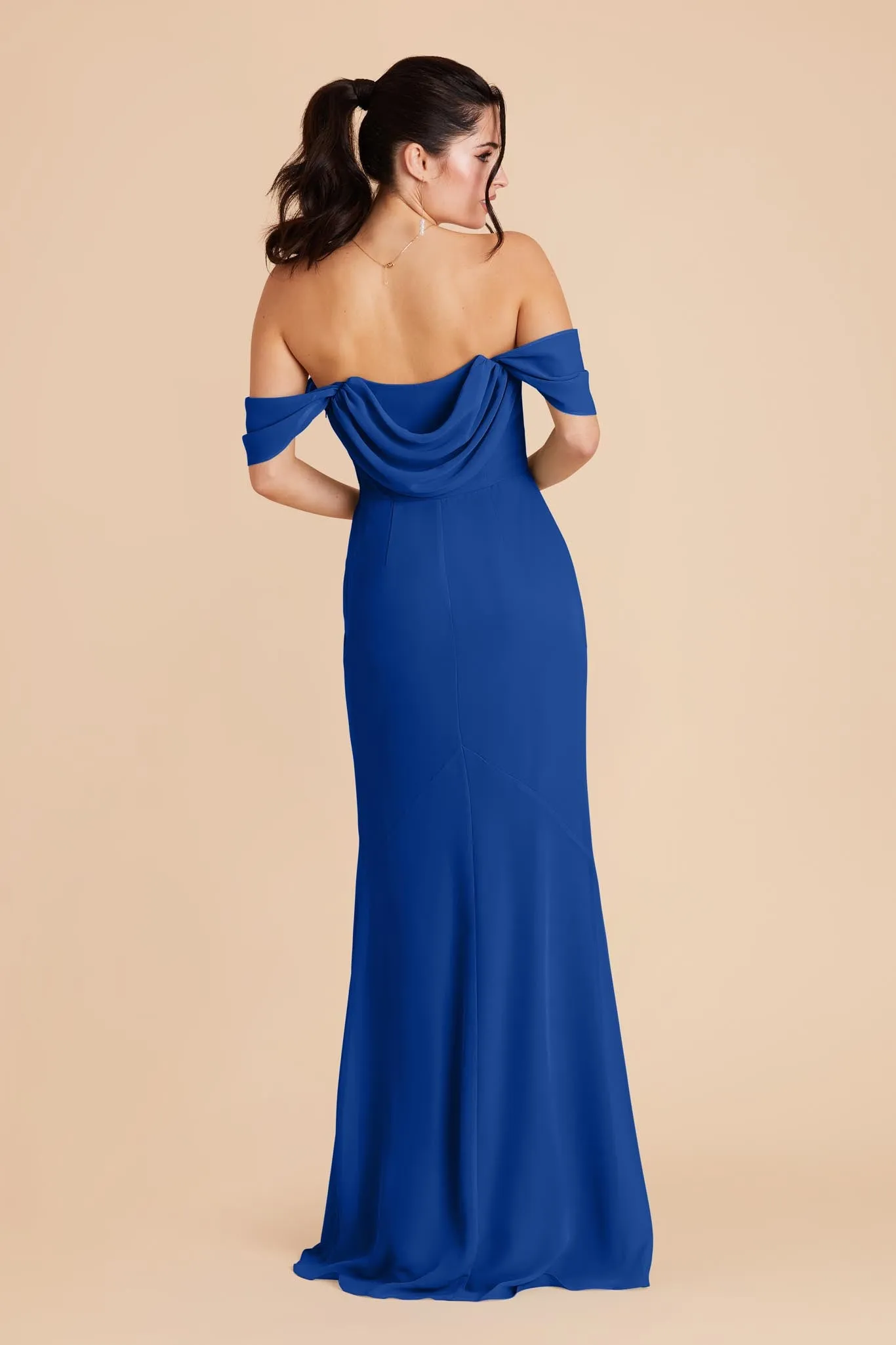 Mira Chiffon Dress - Cobalt Blue sold by Birdy Grey product image thumbnail 5