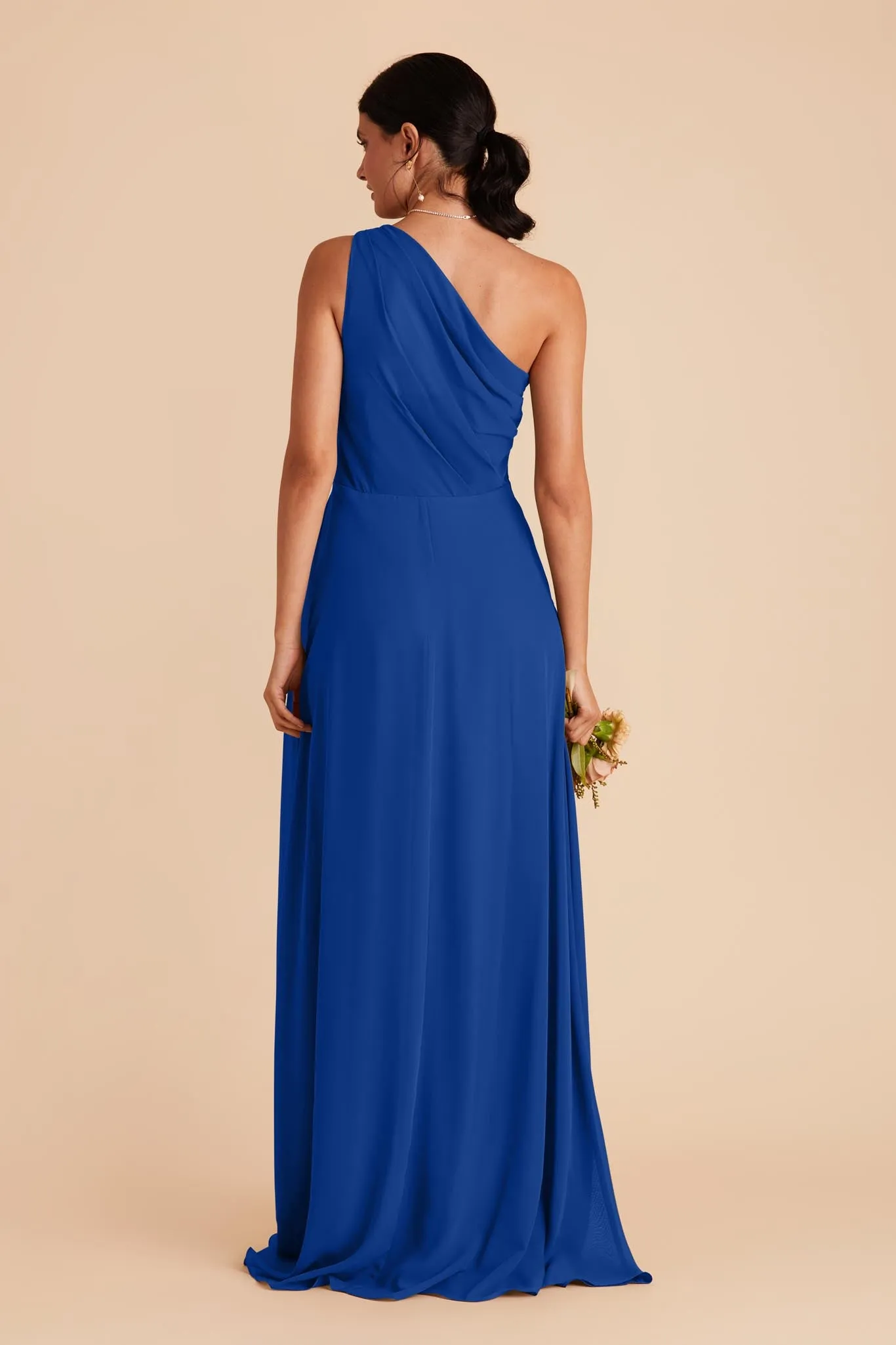 Kira Chiffon Dress With Slit - Cobalt Blue sold by Birdy Grey product image thumbnail 5