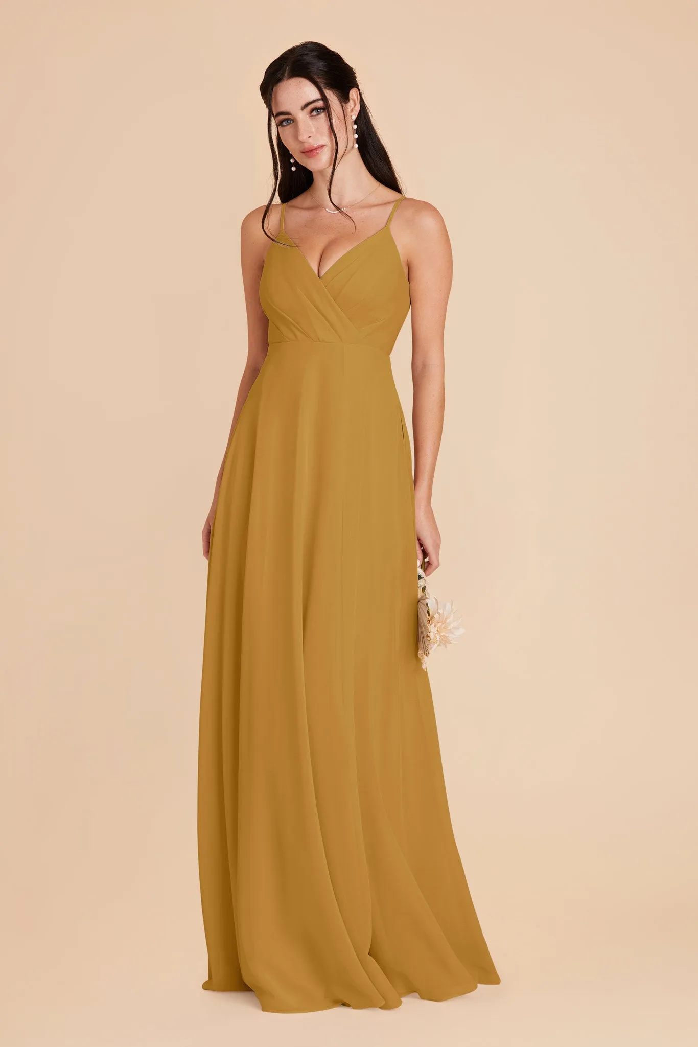 Kaia Chiffon Dress - Marigold sold by Birdy Grey product image thumbnail 3