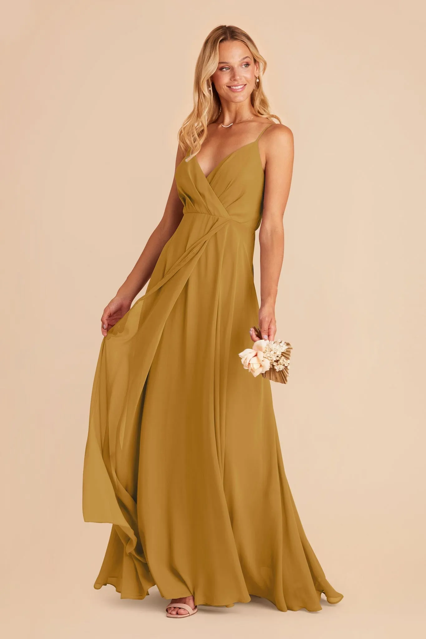 Kaia Chiffon Dress - Marigold sold by Birdy Grey product image thumbnail 5