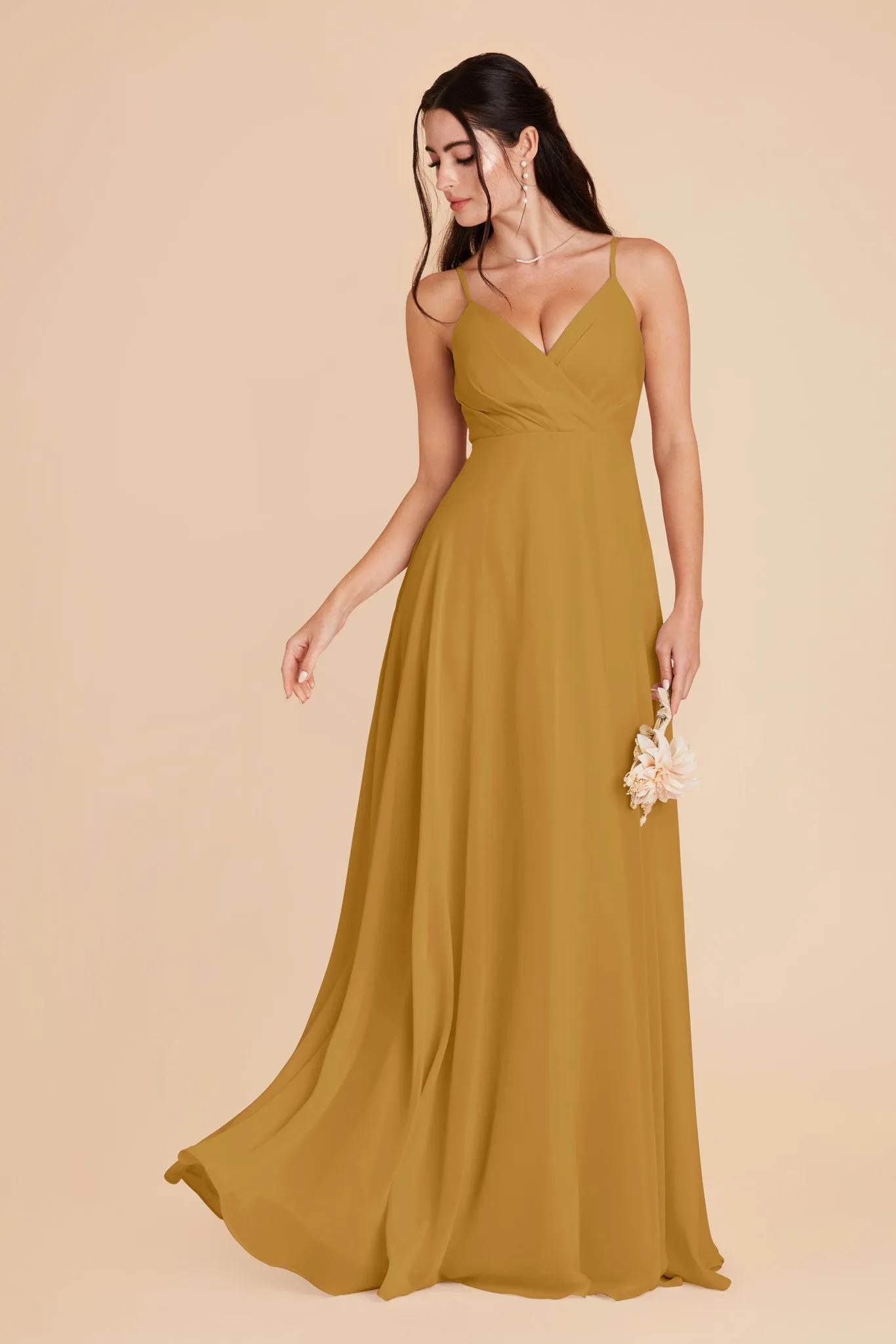 Kaia Chiffon Dress - Marigold sold by Birdy Grey product image thumbnail 4