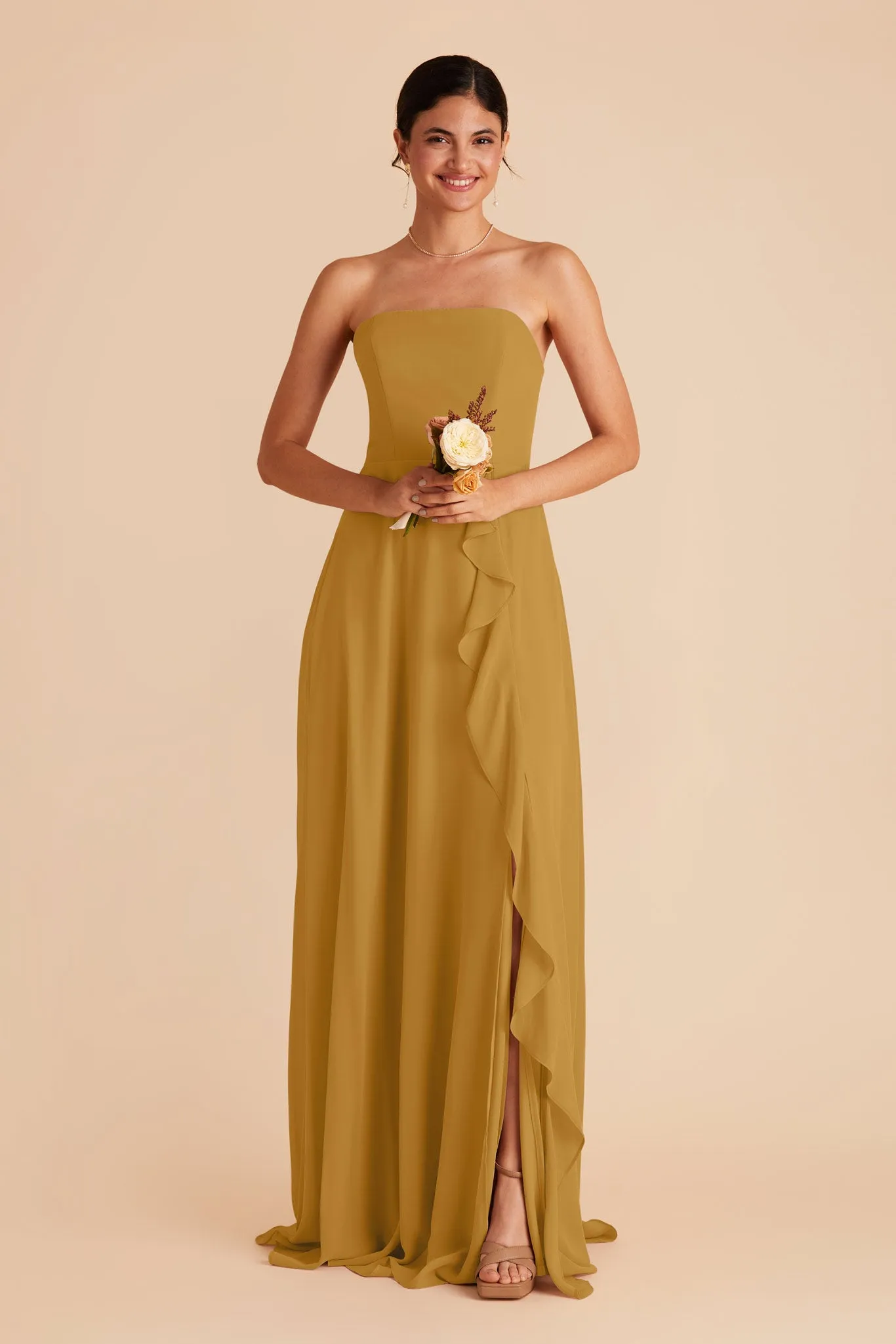 Winnie Chiffon Dress - Marigold sold by Birdy Grey product image thumbnail 3