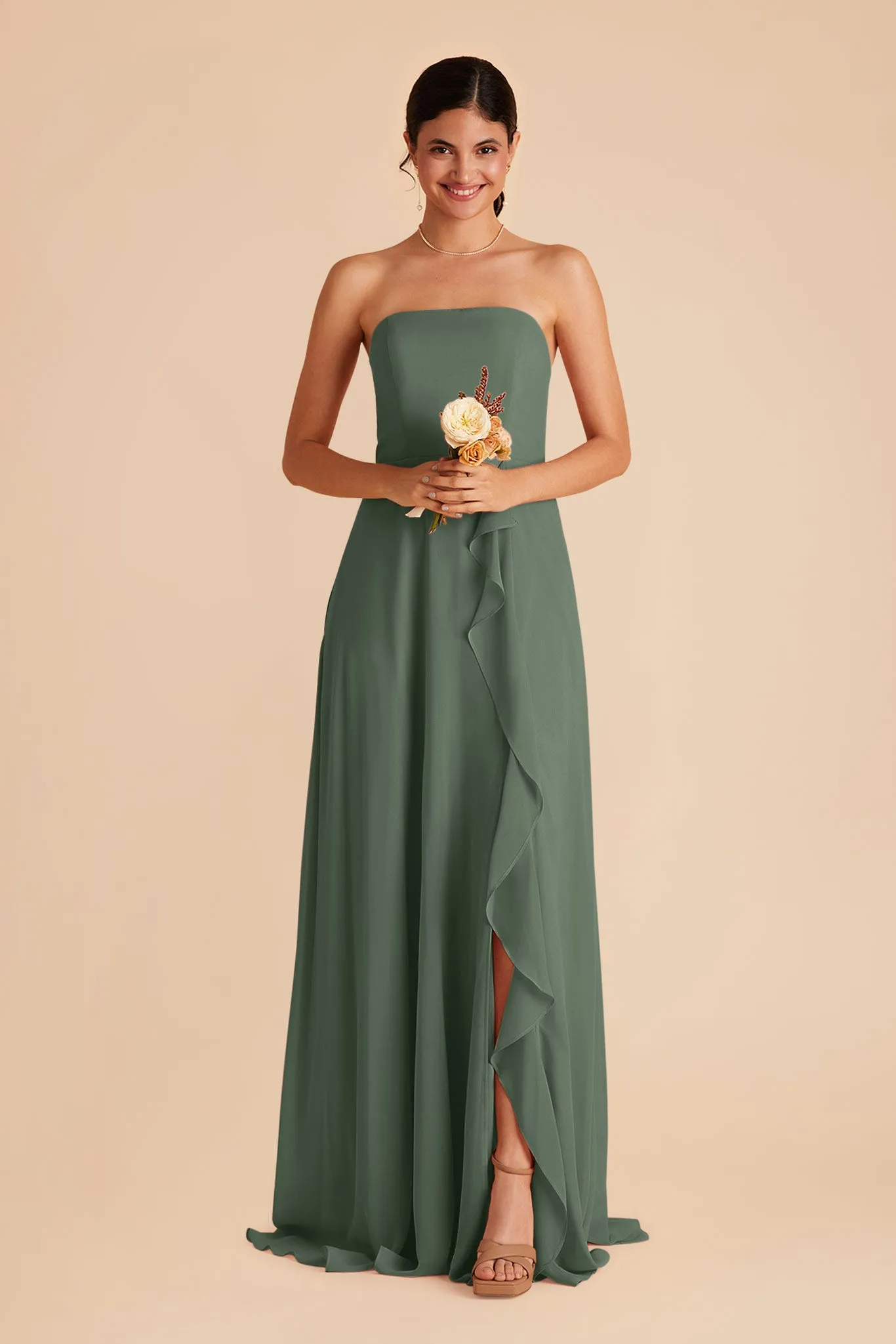 Winnie Chiffon Dress - Eucalyptus sold by Birdy Grey product image thumbnail 4