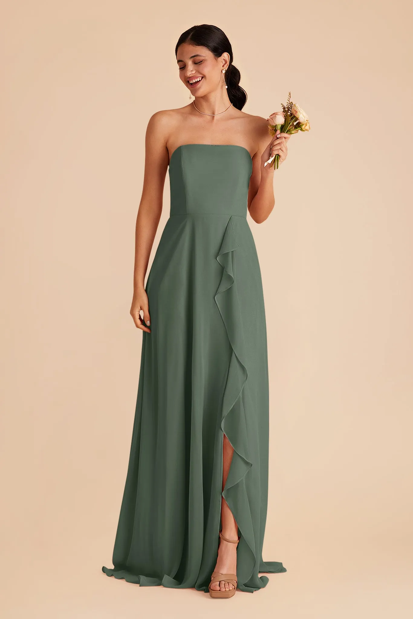 Winnie Chiffon Dress - Eucalyptus sold by Birdy Grey product image thumbnail 3