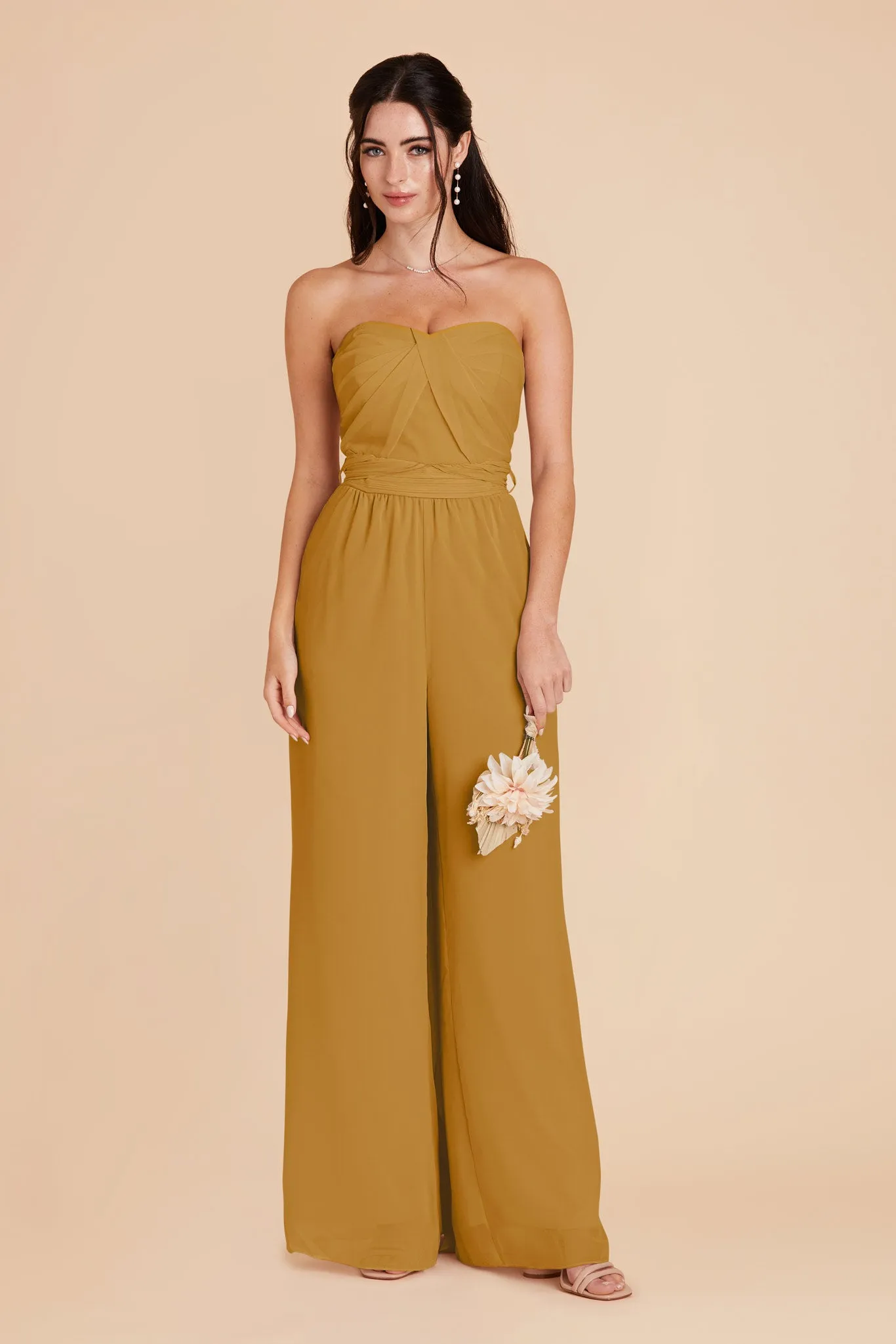 Gigi Chiffon Jumpsuit - Marigold sold by Birdy Grey product image thumbnail 5