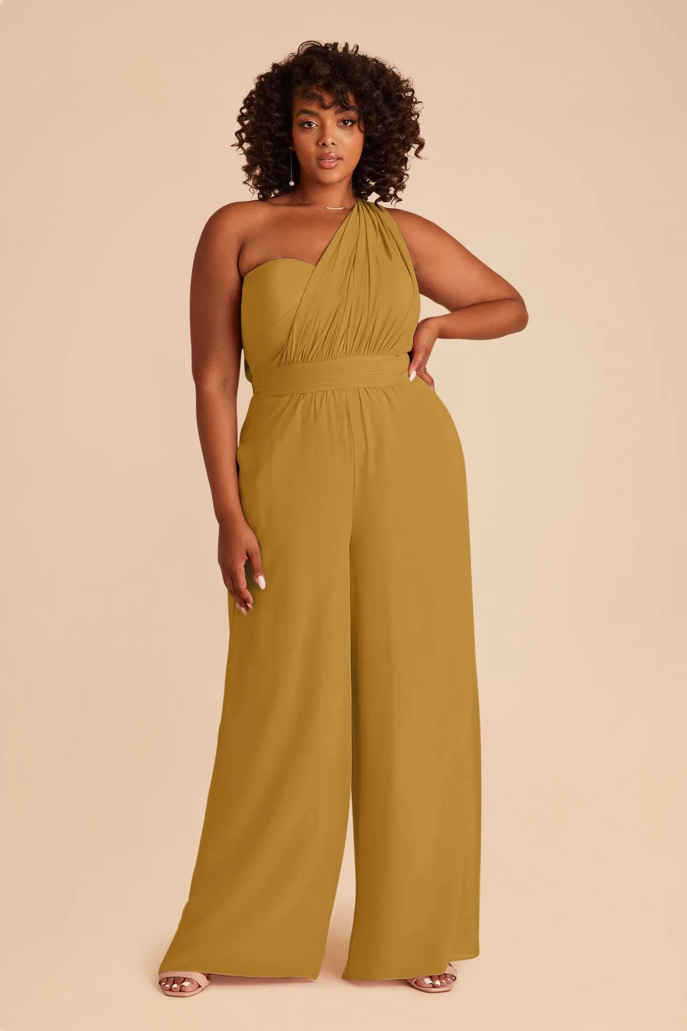 Gigi Chiffon Jumpsuit - Marigold sold by Birdy Grey product image thumbnail 2
