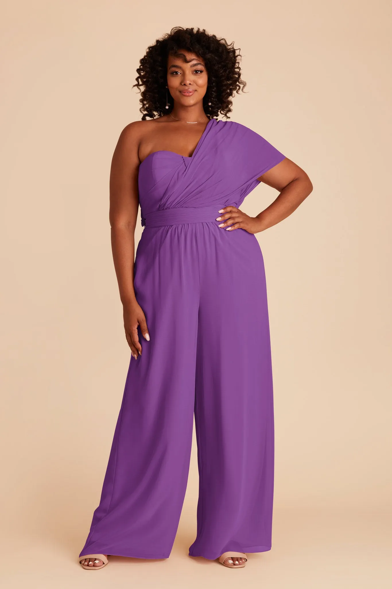 Gigi Chiffon Jumpsuit - Amethyst sold by Birdy Grey product image thumbnail 2