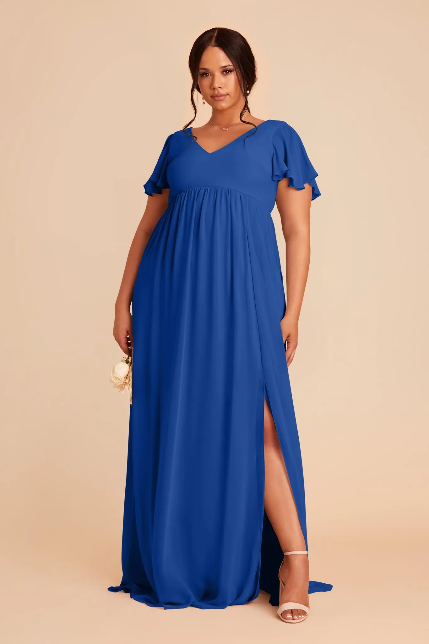 Hannah Chiffon Dress - Cobalt Blue sold by Birdy Grey product image thumbnail 3