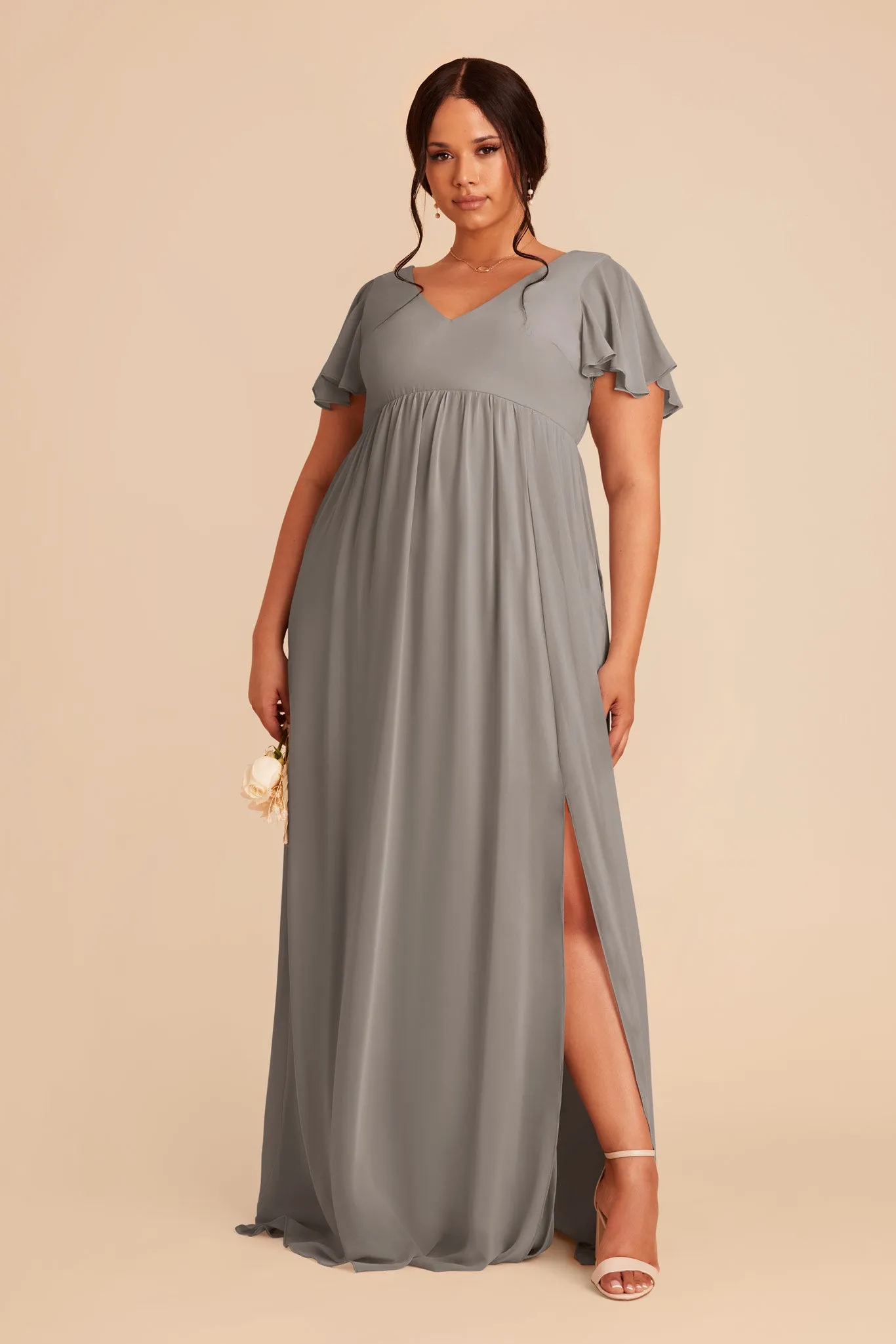 Hannah Chiffon Dress - Silver sold by Birdy Grey product image thumbnail 2