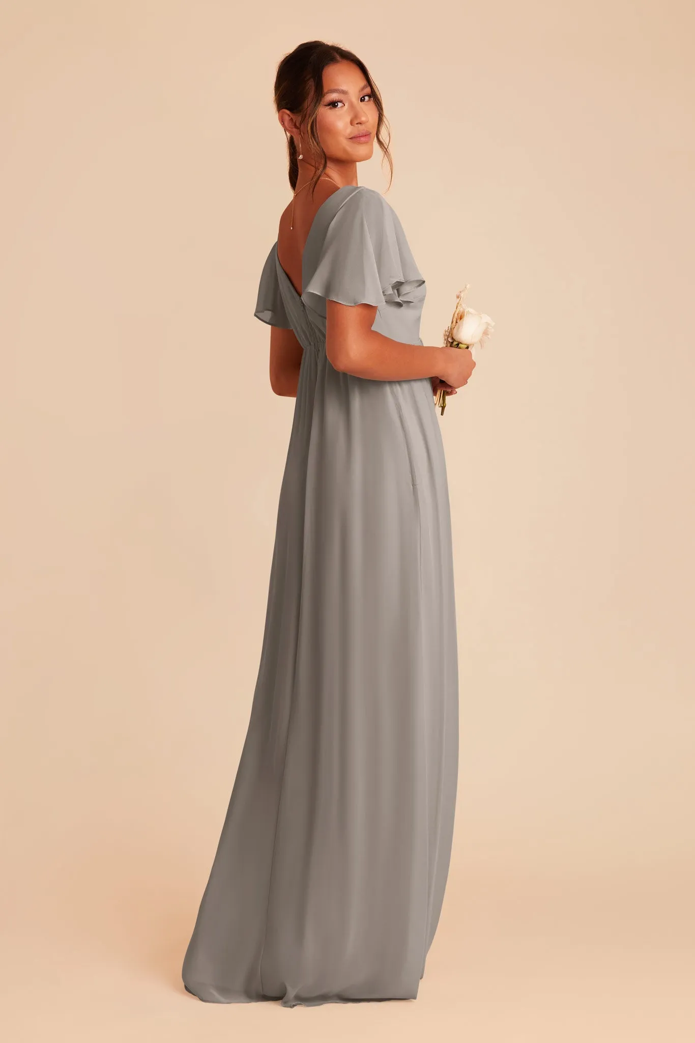 Hannah Chiffon Dress - Silver sold by Birdy Grey product image thumbnail 5