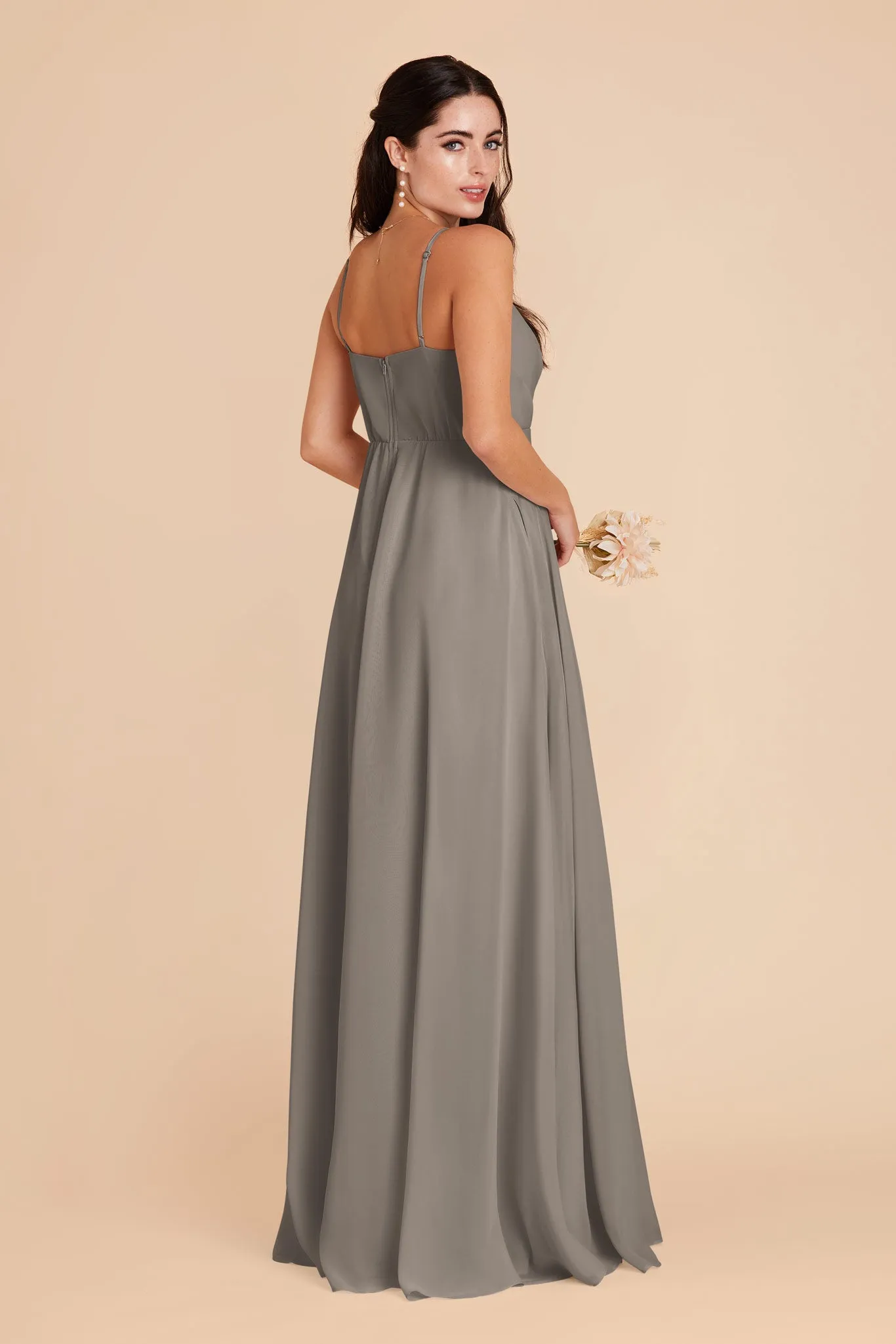 Kaia Chiffon Dress - Silver sold by Birdy Grey product image thumbnail 5