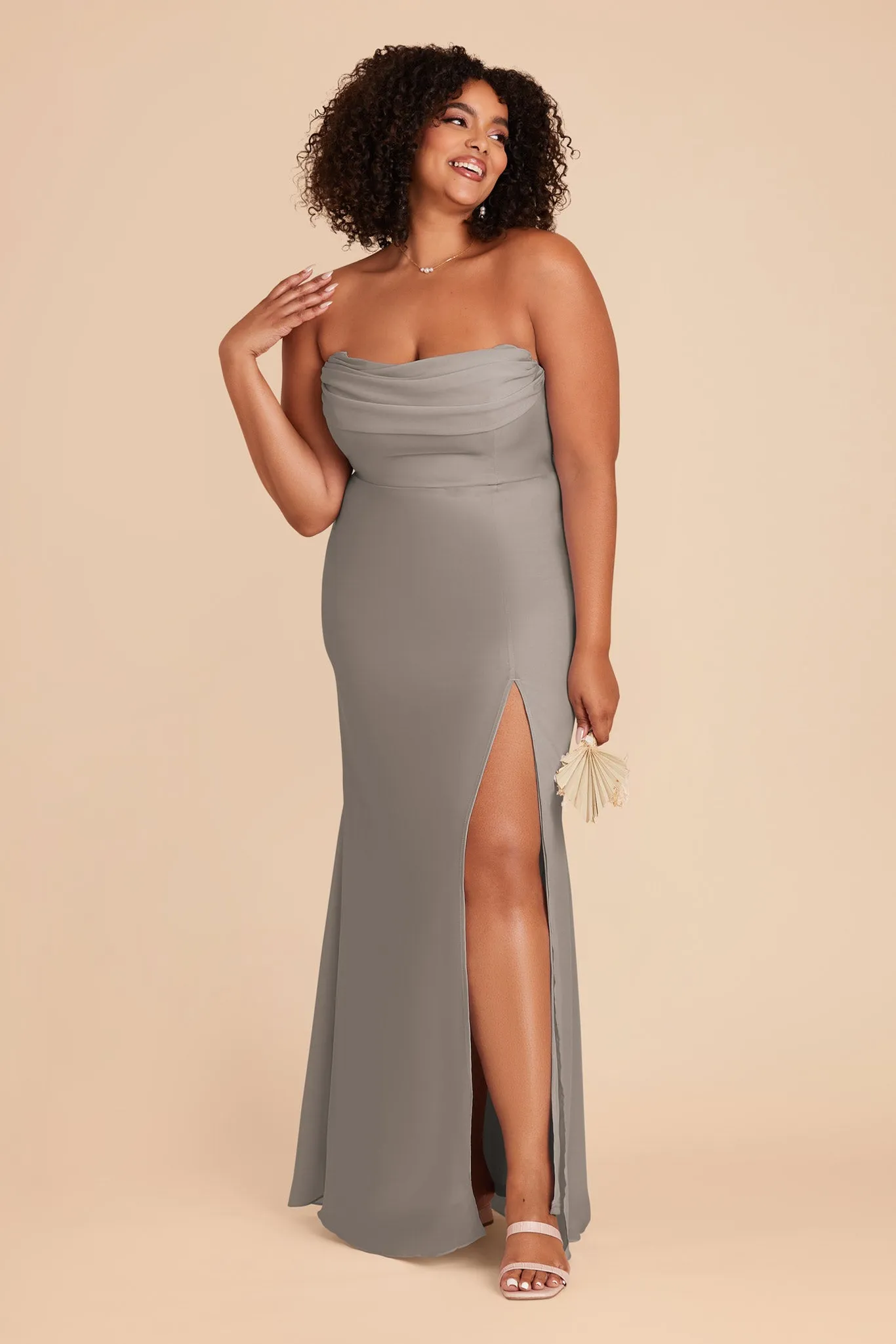 Mira Chiffon Dress - Silver sold by Birdy Grey product image thumbnail 2