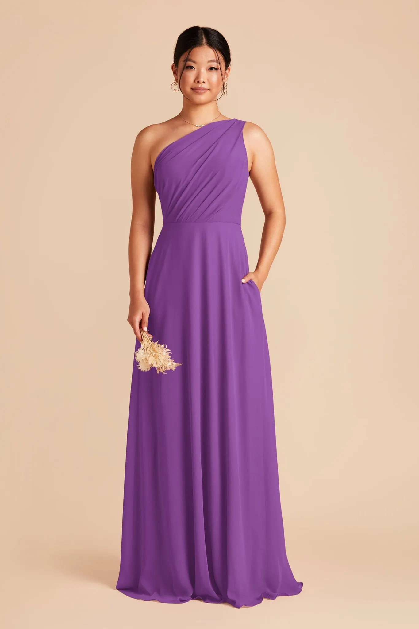 Kira Chiffon Dress - Amethyst sold by Birdy Grey product image thumbnail 4