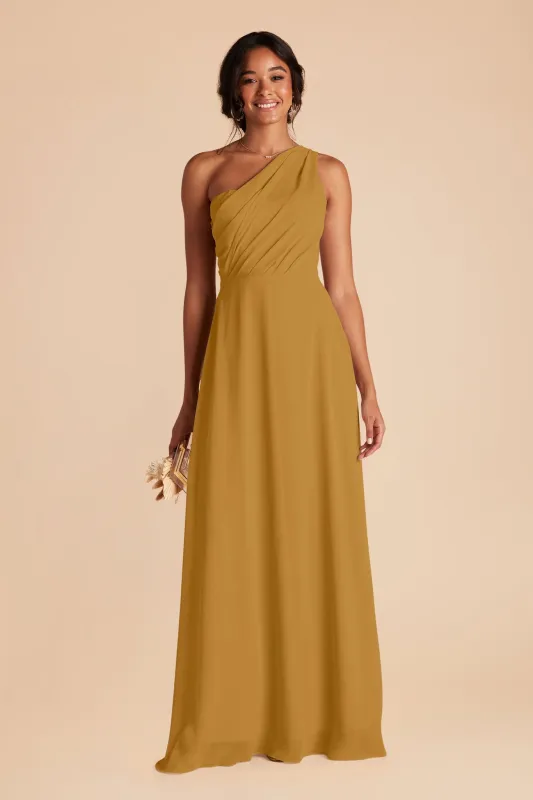 Kira Chiffon Dress - Marigold sold by Birdy Grey