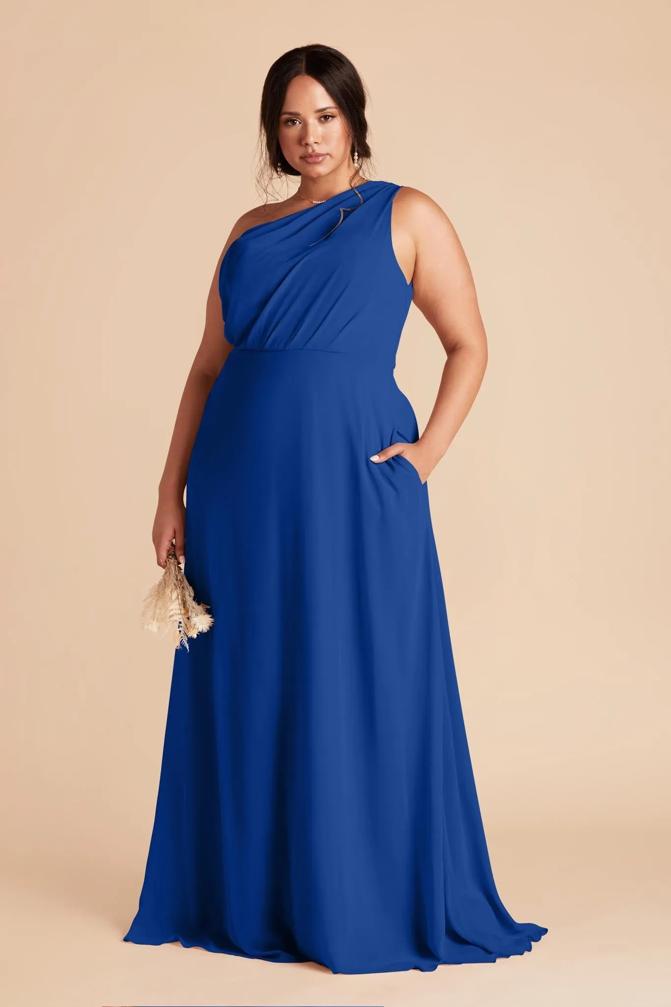 Kira Chiffon Dress - Cobalt Blue sold by Birdy Grey product image thumbnail 2