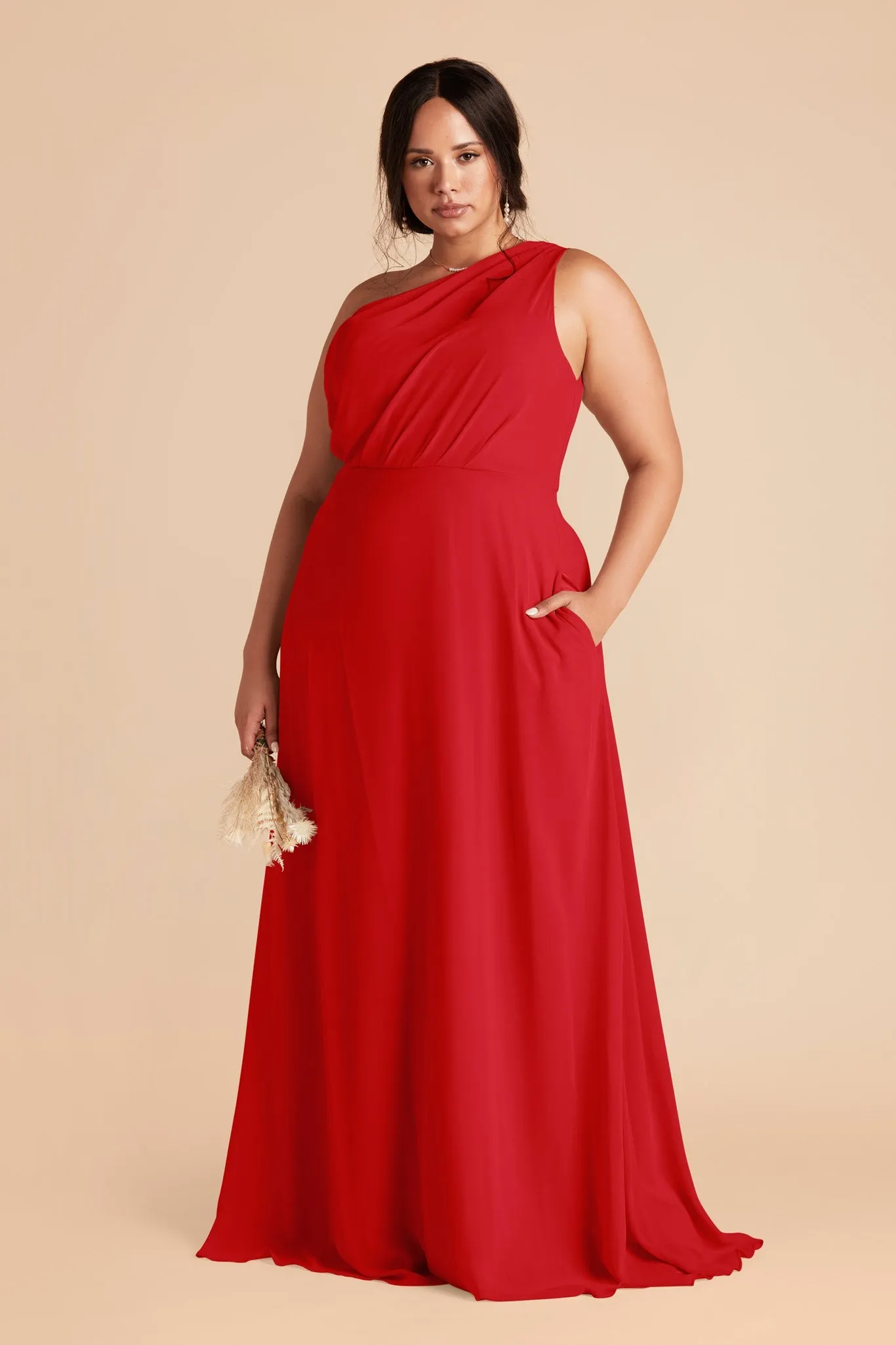 Kira Chiffon Dress - Ruby Red sold by Birdy Grey product image thumbnail 2