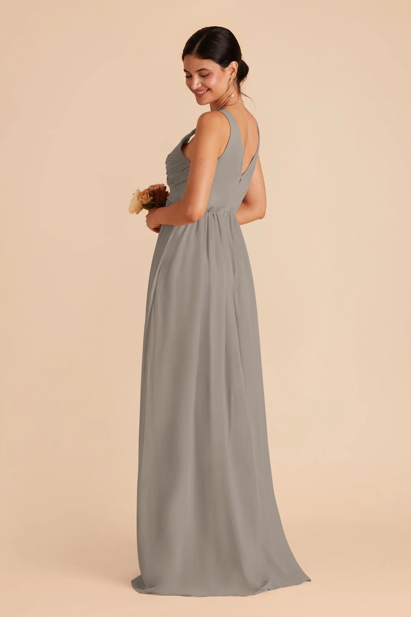 Laurie Chiffon Dress - Silver sold by Birdy Grey product image thumbnail 5