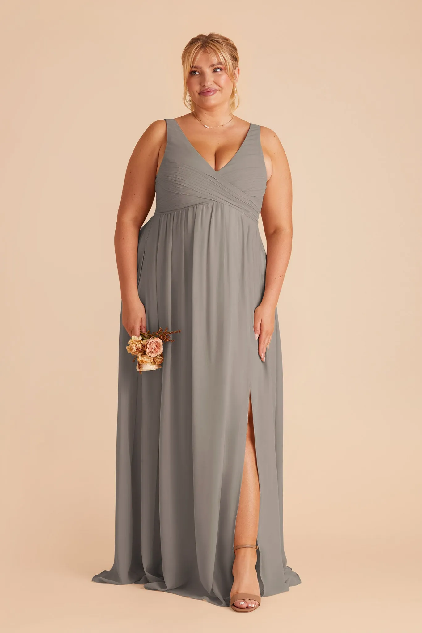 Laurie Chiffon Dress - Silver sold by Birdy Grey product image thumbnail 2
