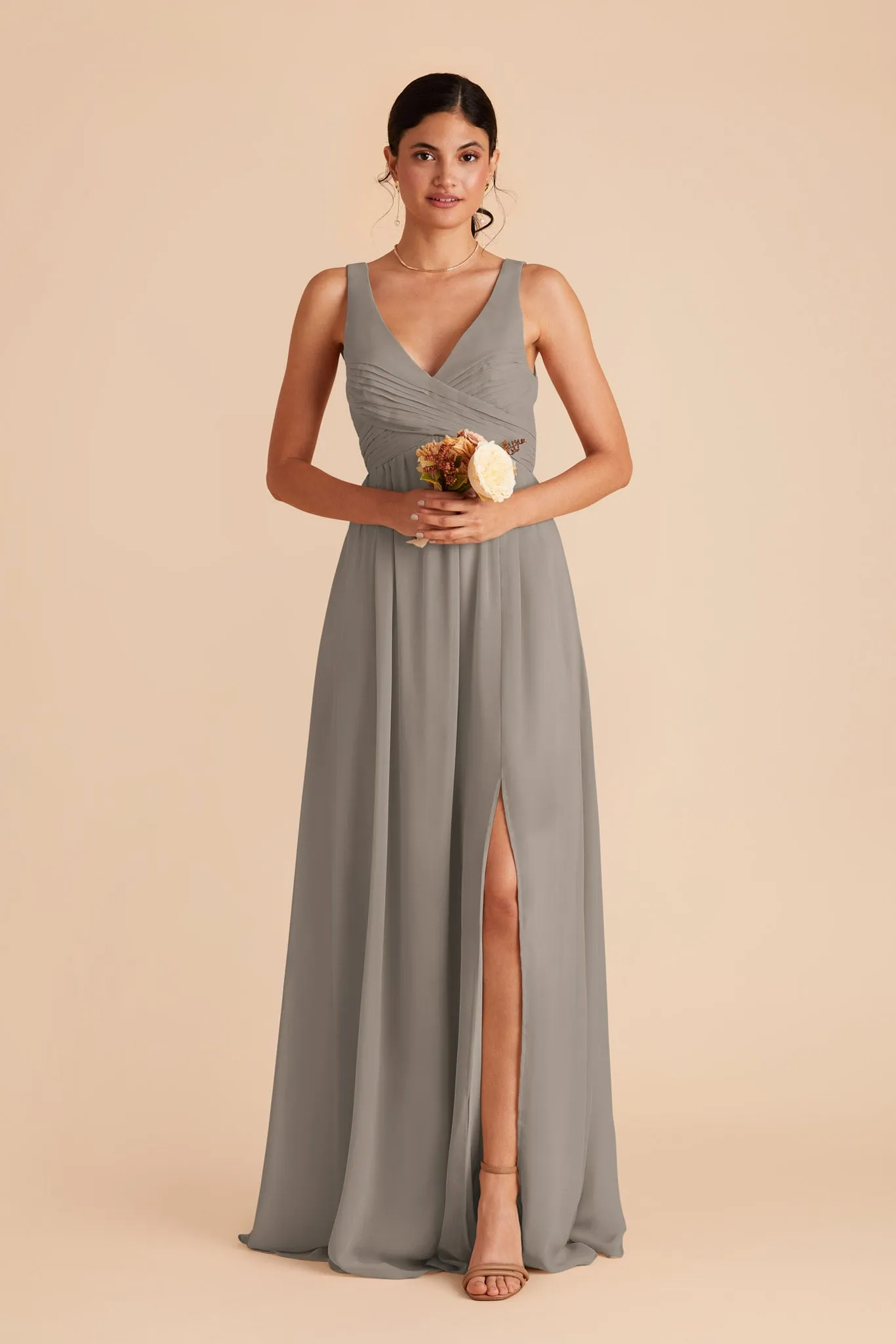 Laurie Chiffon Dress - Silver sold by Birdy Grey product image thumbnail 4