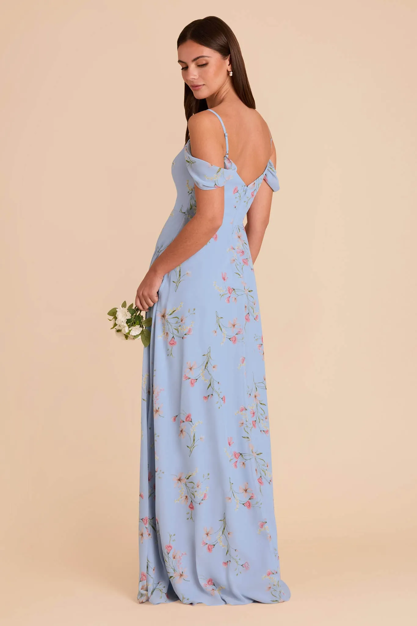 Devin Chiffon Dress - Periwinkle Blue Le Fleur sold by Birdy Grey product image thumbnail 4