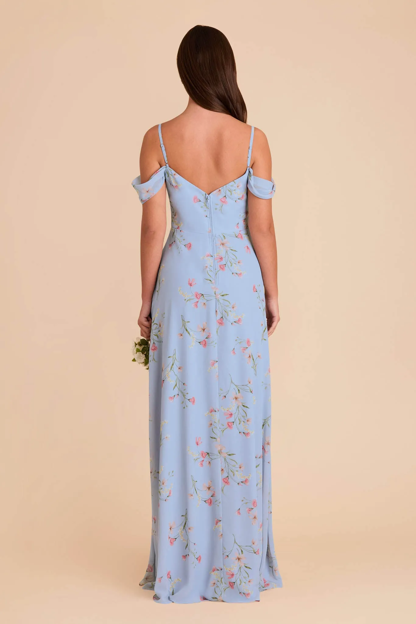Devin Chiffon Dress - Periwinkle Blue Le Fleur sold by Birdy Grey product image thumbnail 5