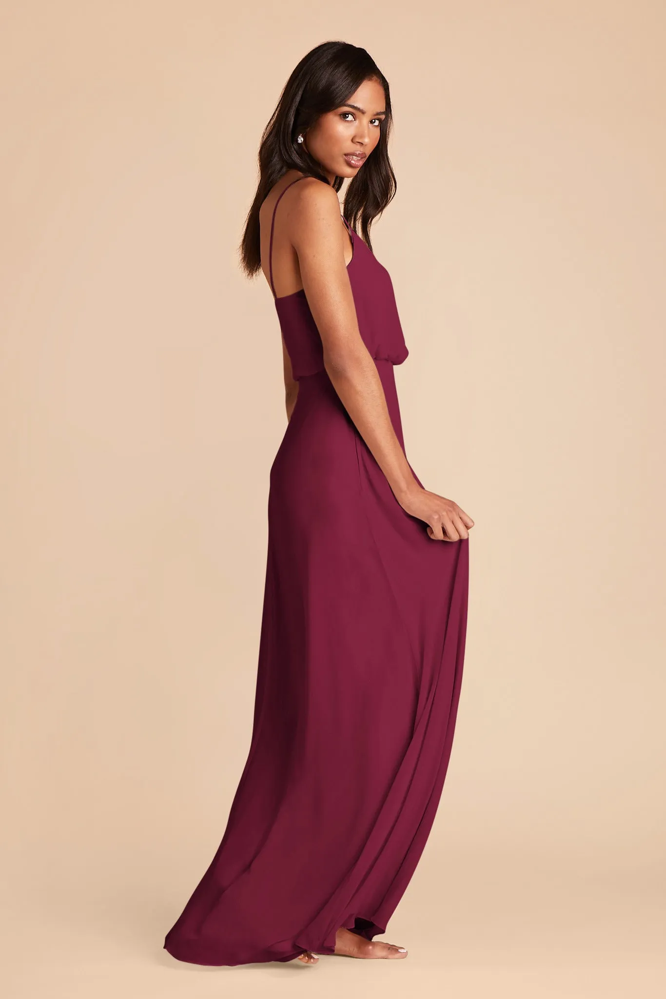 Gwennie Chiffon Dress - Berry sold by Birdy Grey product image thumbnail 4