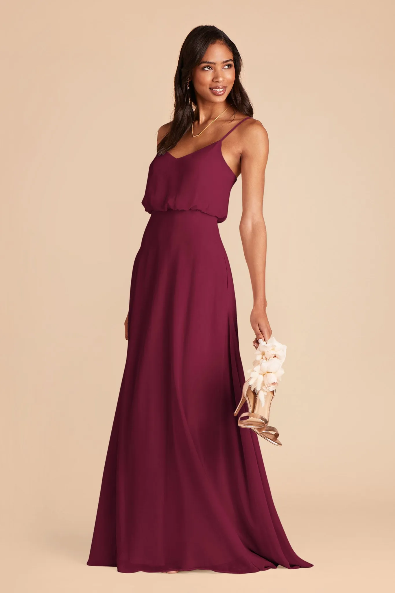 Gwennie Chiffon Dress - Berry sold by Birdy Grey product image thumbnail 3