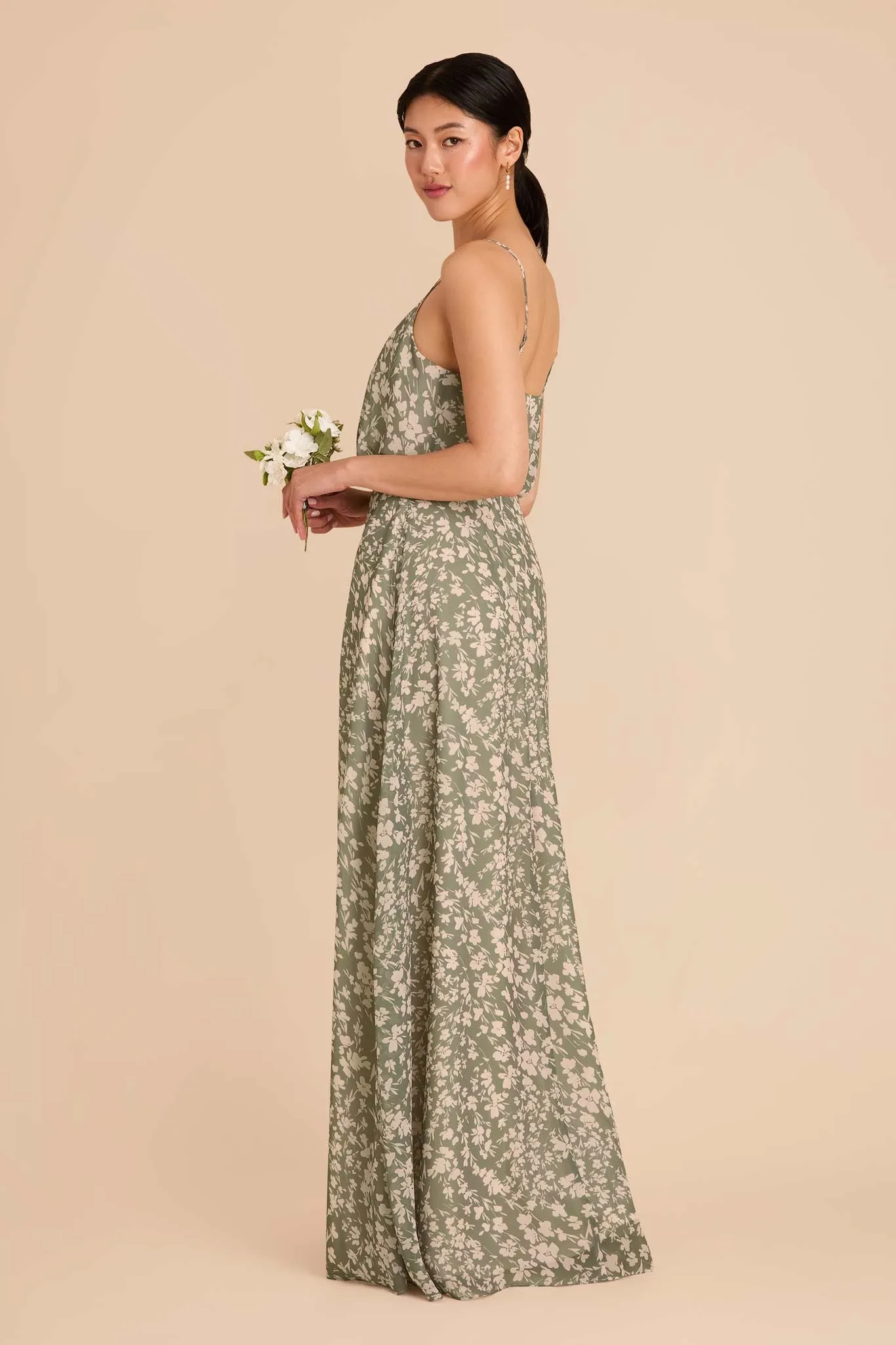 Gwennie Chiffon Dress - Thyme Dreamy Floral sold by Birdy Grey product image thumbnail 4