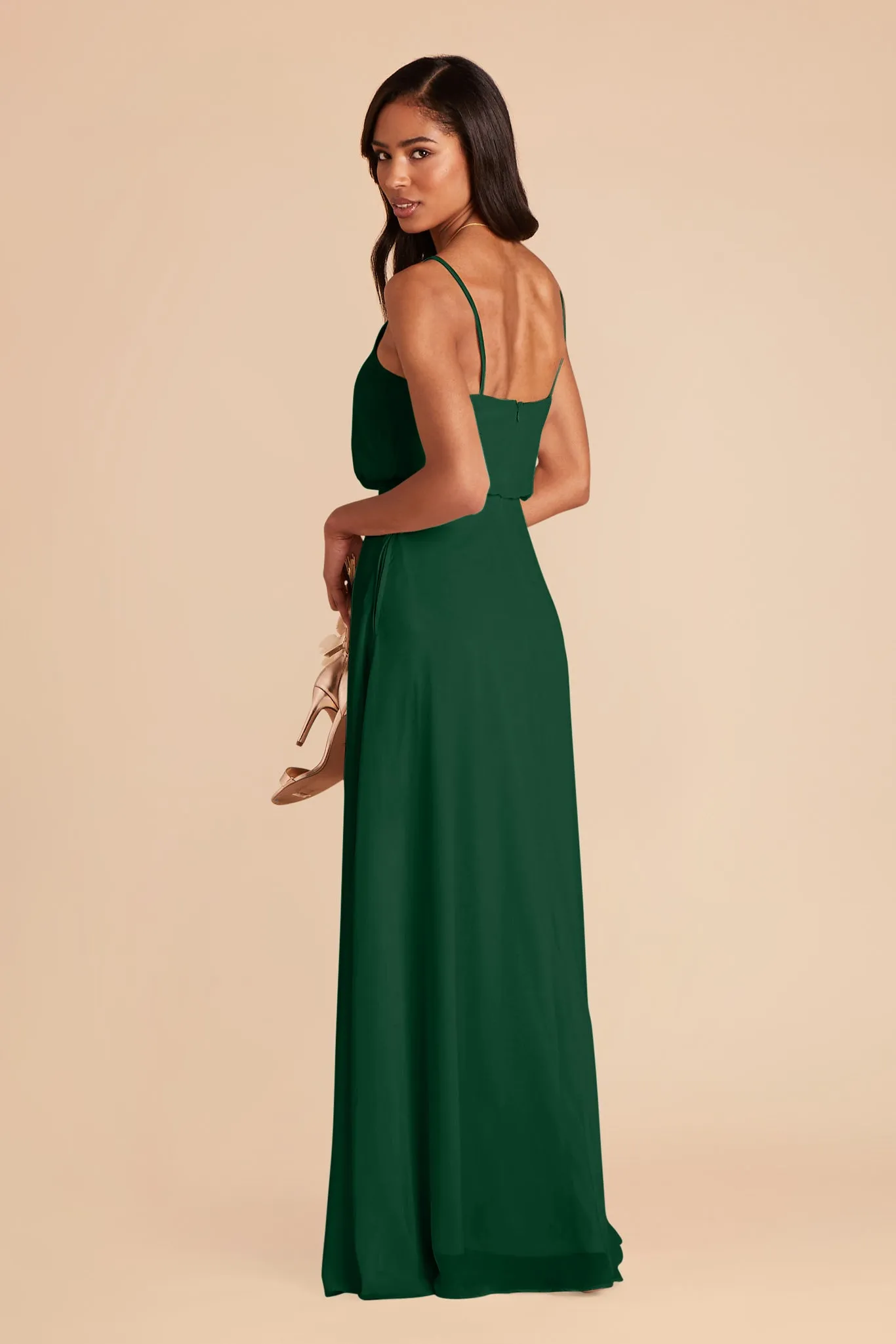 Gwennie Chiffon Dress - Forest Green sold by Birdy Grey product image thumbnail 4