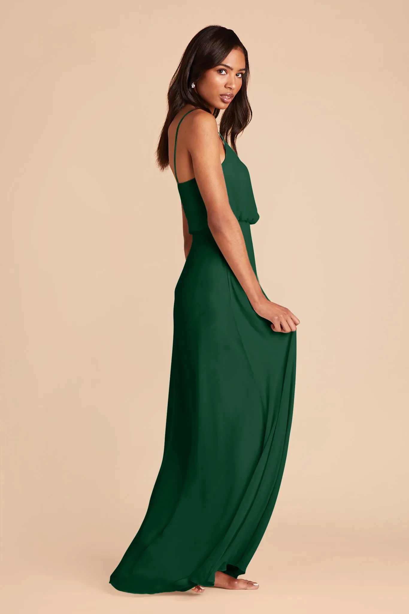 Gwennie Chiffon Dress - Forest Green sold by Birdy Grey product image thumbnail 5