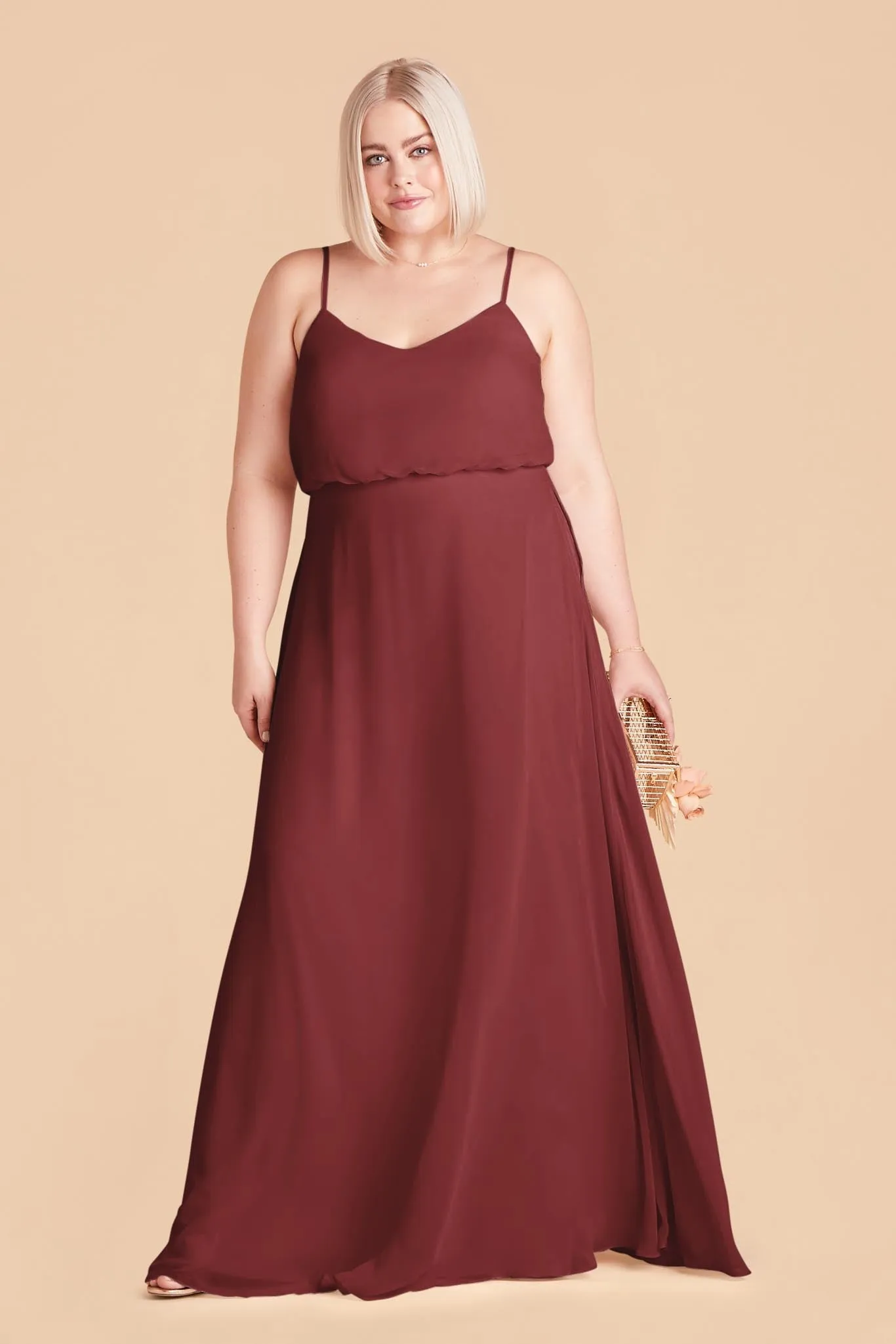 Gwennie Chiffon Dress - Rosewood sold by Birdy Grey product image thumbnail 2