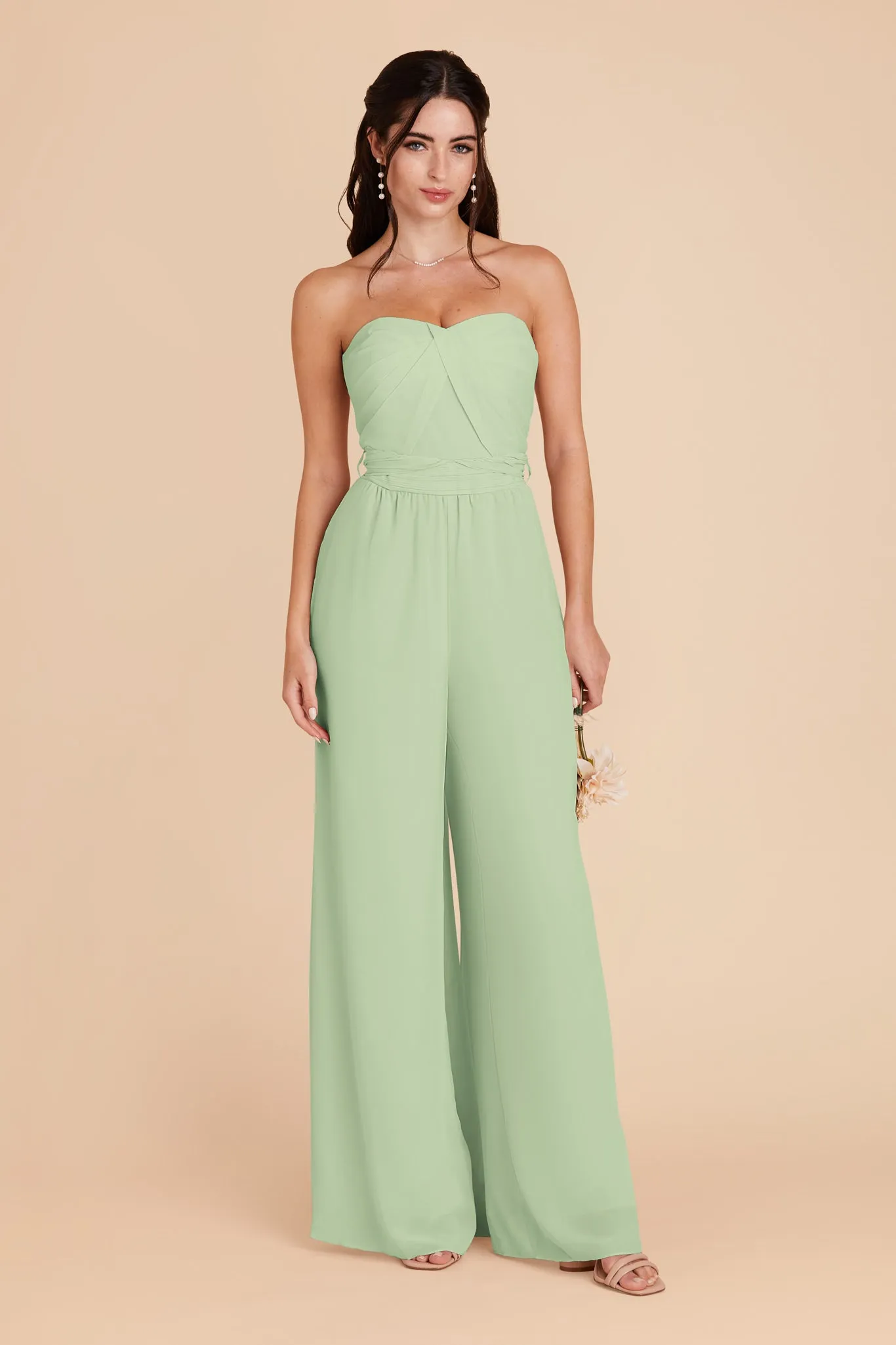 Gigi Chiffon Jumpsuit - Pistachio sold by Birdy Grey product image thumbnail 3