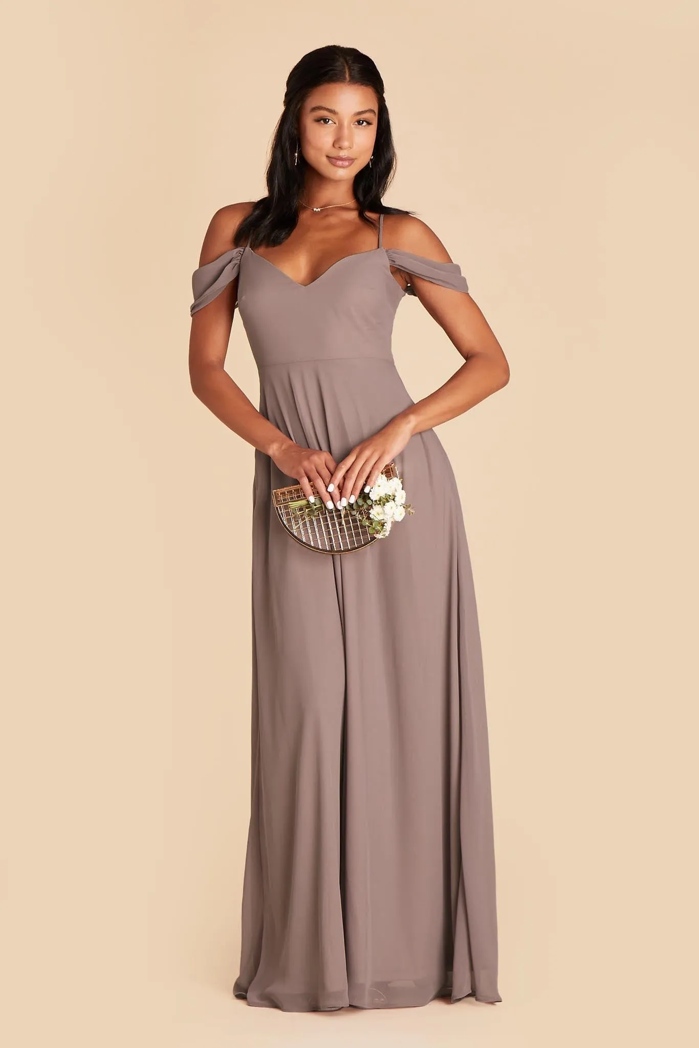 Devin Chiffon Dress - Toffee sold by Birdy Grey product image thumbnail 4