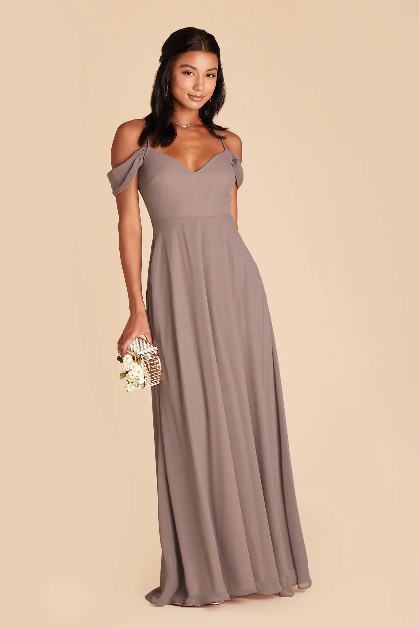 Devin Chiffon Dress - Toffee sold by Birdy Grey product image thumbnail 3