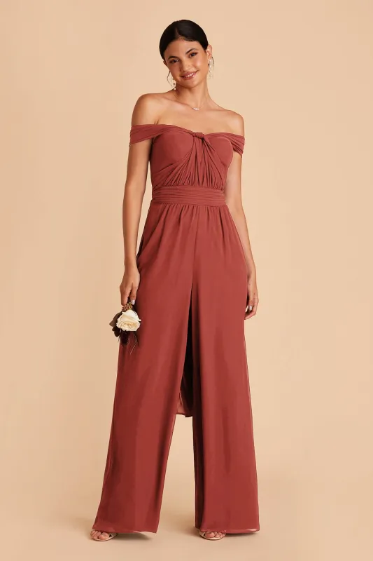 Gigi Chiffon Jumpsuit - Spice sold by Birdy Grey