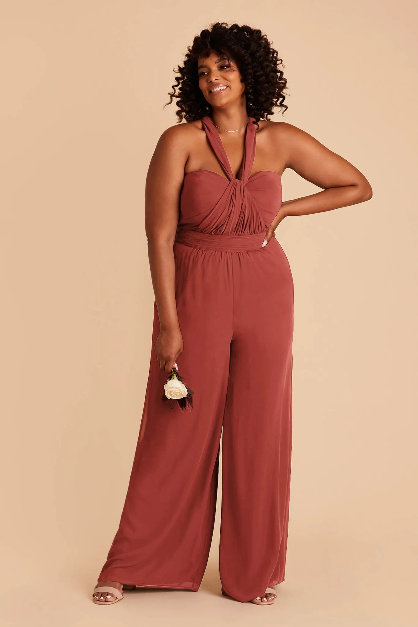 Gigi Chiffon Jumpsuit - Spice sold by Birdy Grey product image thumbnail 2