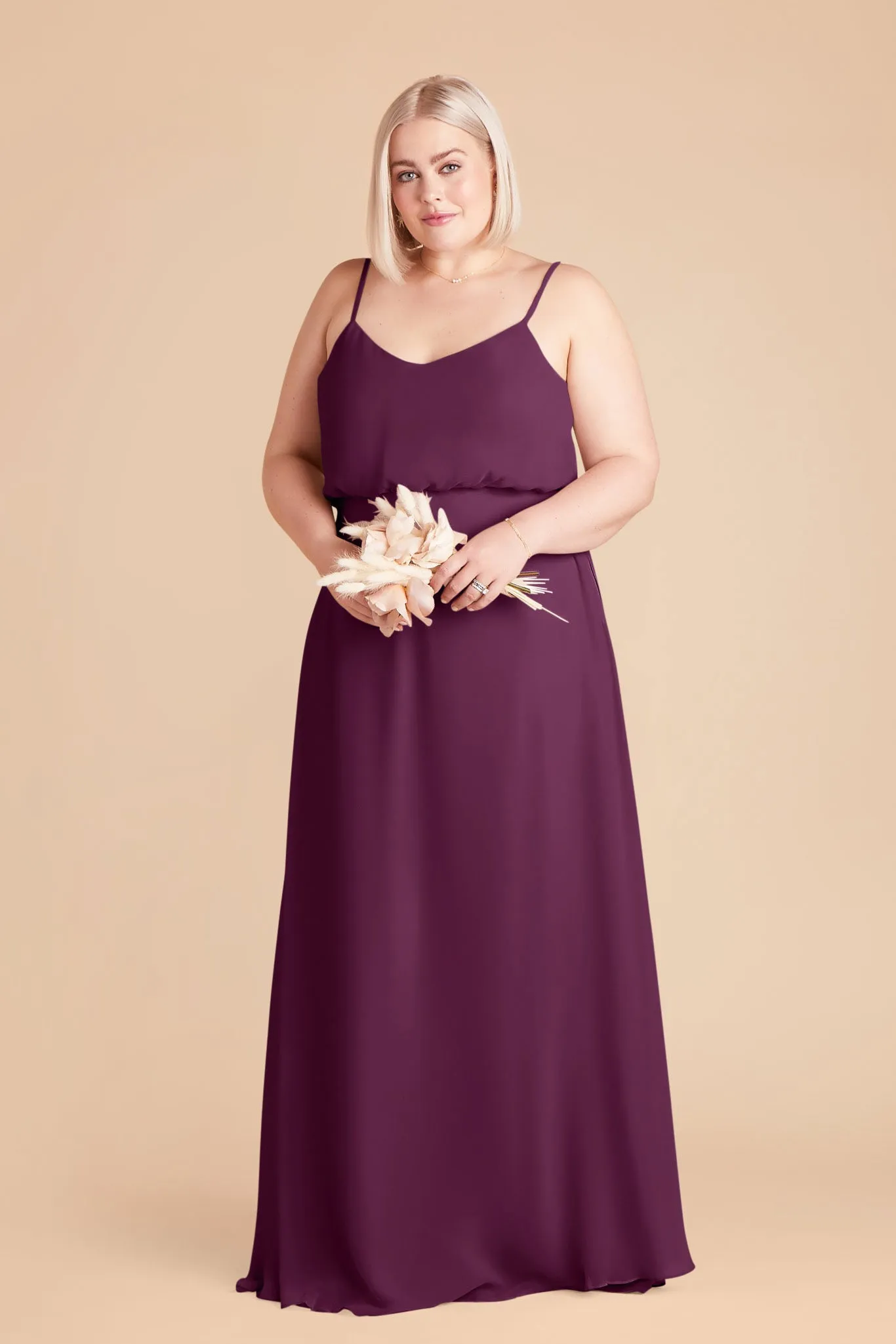 Gwennie Chiffon Dress - Fig sold by Birdy Grey product image thumbnail 2