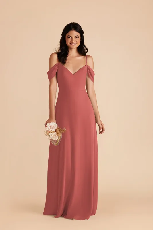 Devin Chiffon Dress - Wild Rose sold by Birdy Grey