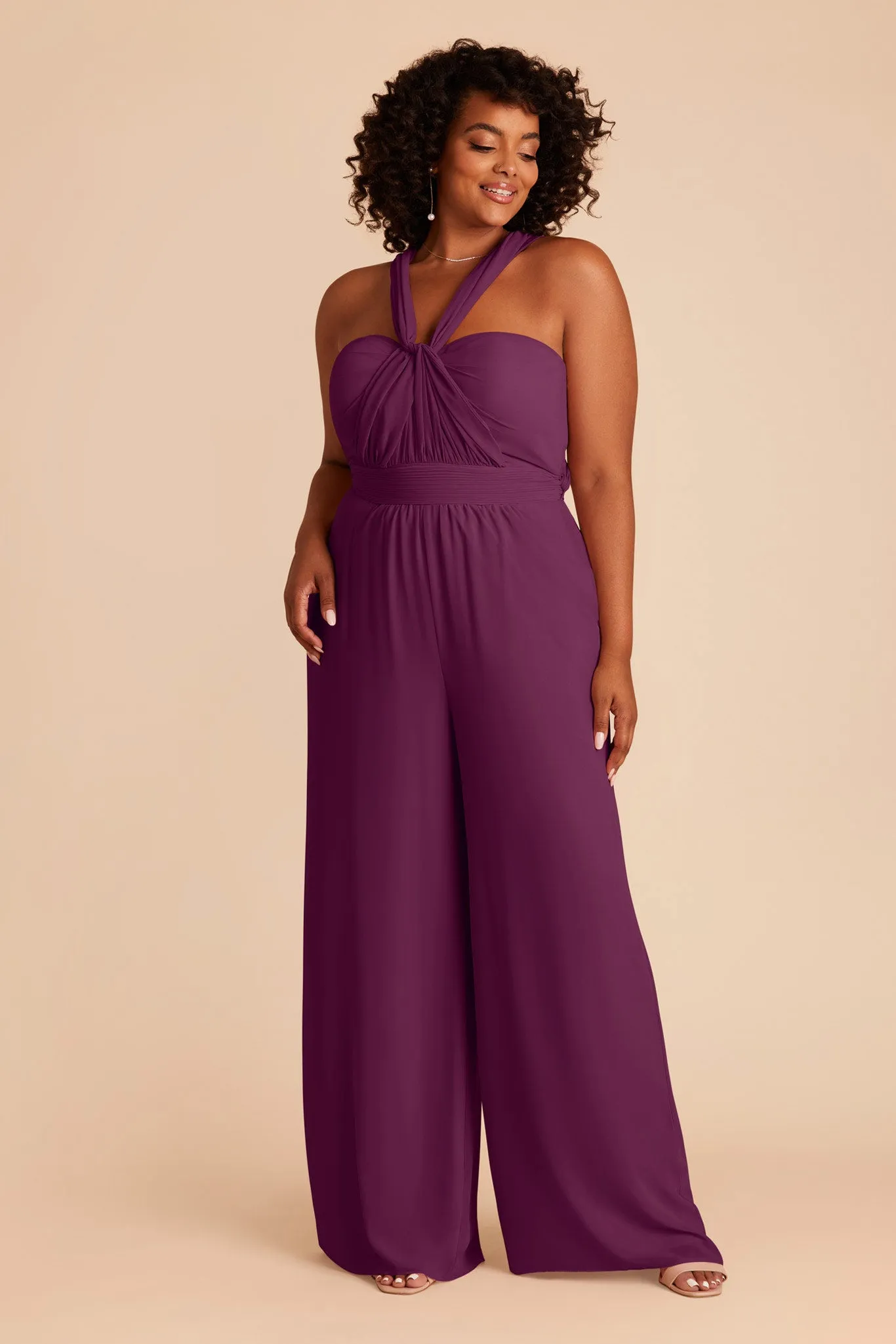 Gigi Chiffon Jumpsuit - Fig sold by Birdy Grey product image thumbnail 2