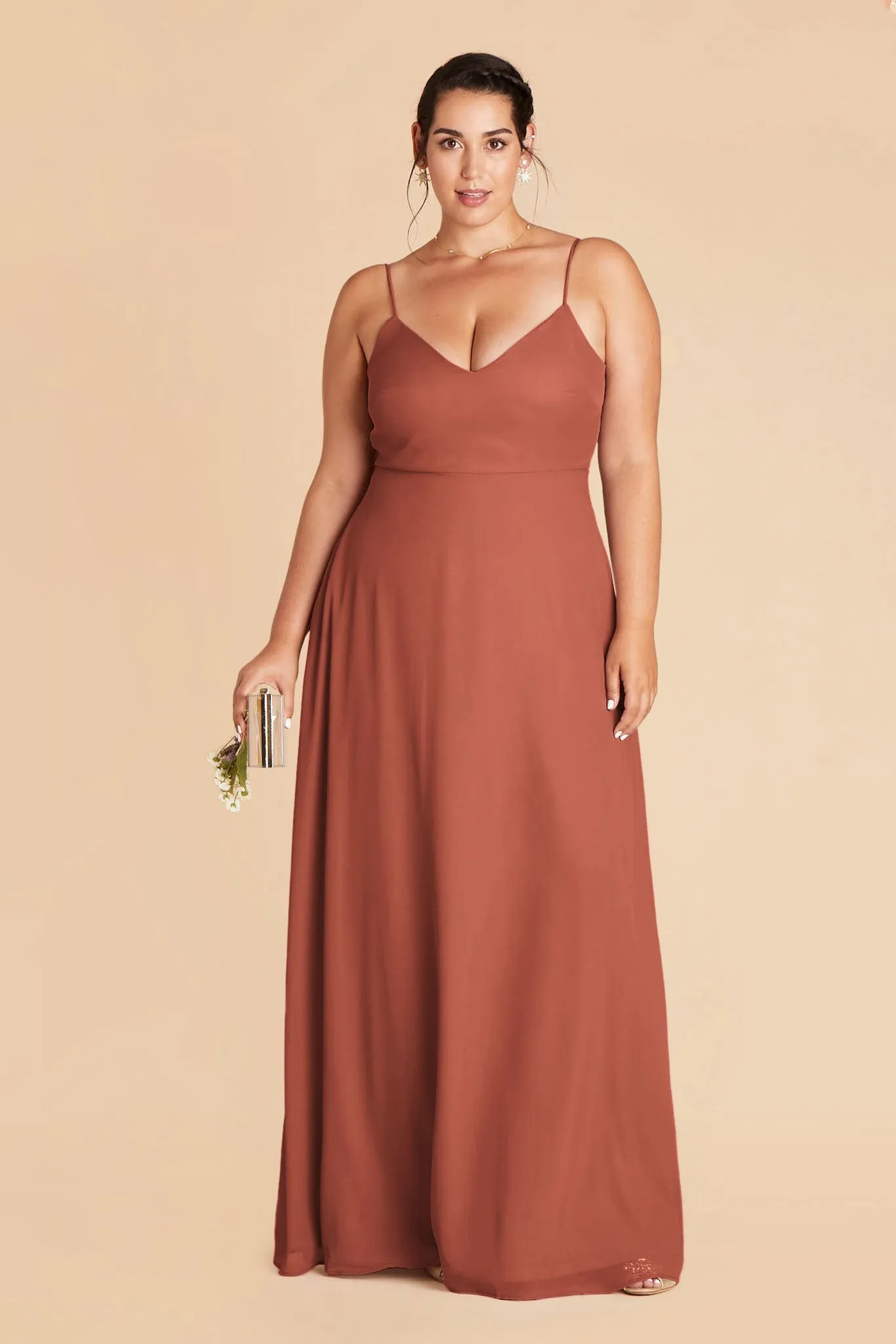 Devin Chiffon Dress - Desert Rose sold by Birdy Grey product image thumbnail 2