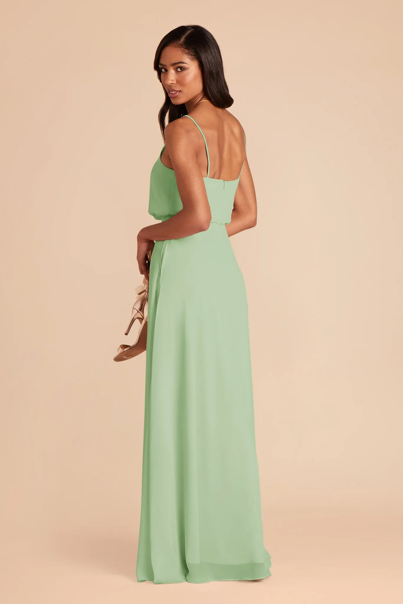 Gwennie Chiffon Dress - Pistachio sold by Birdy Grey product image thumbnail 5