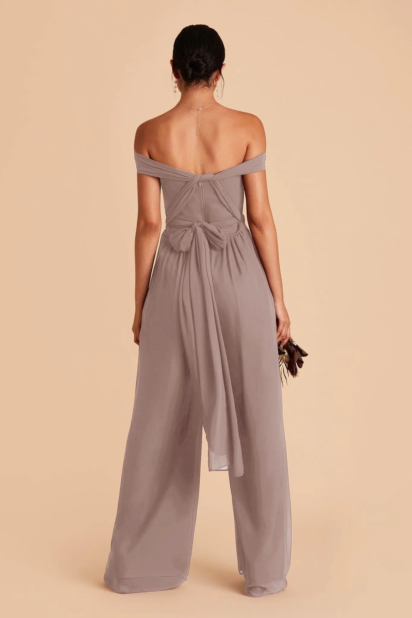 Gigi Chiffon Jumpsuit - Toffee sold by Birdy Grey product image thumbnail 5